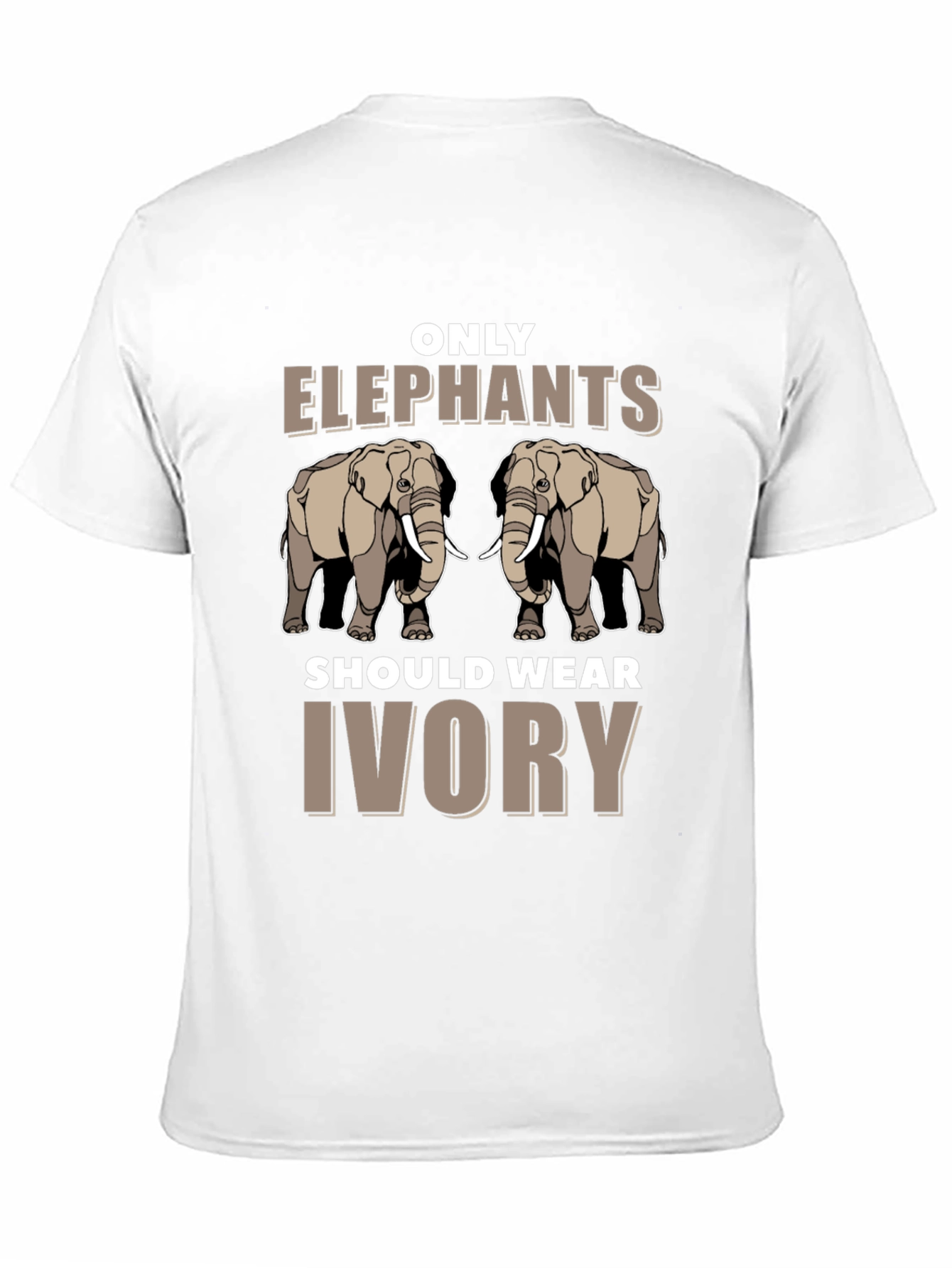 Elephant Ivory Awareness Graphic T-Shirt