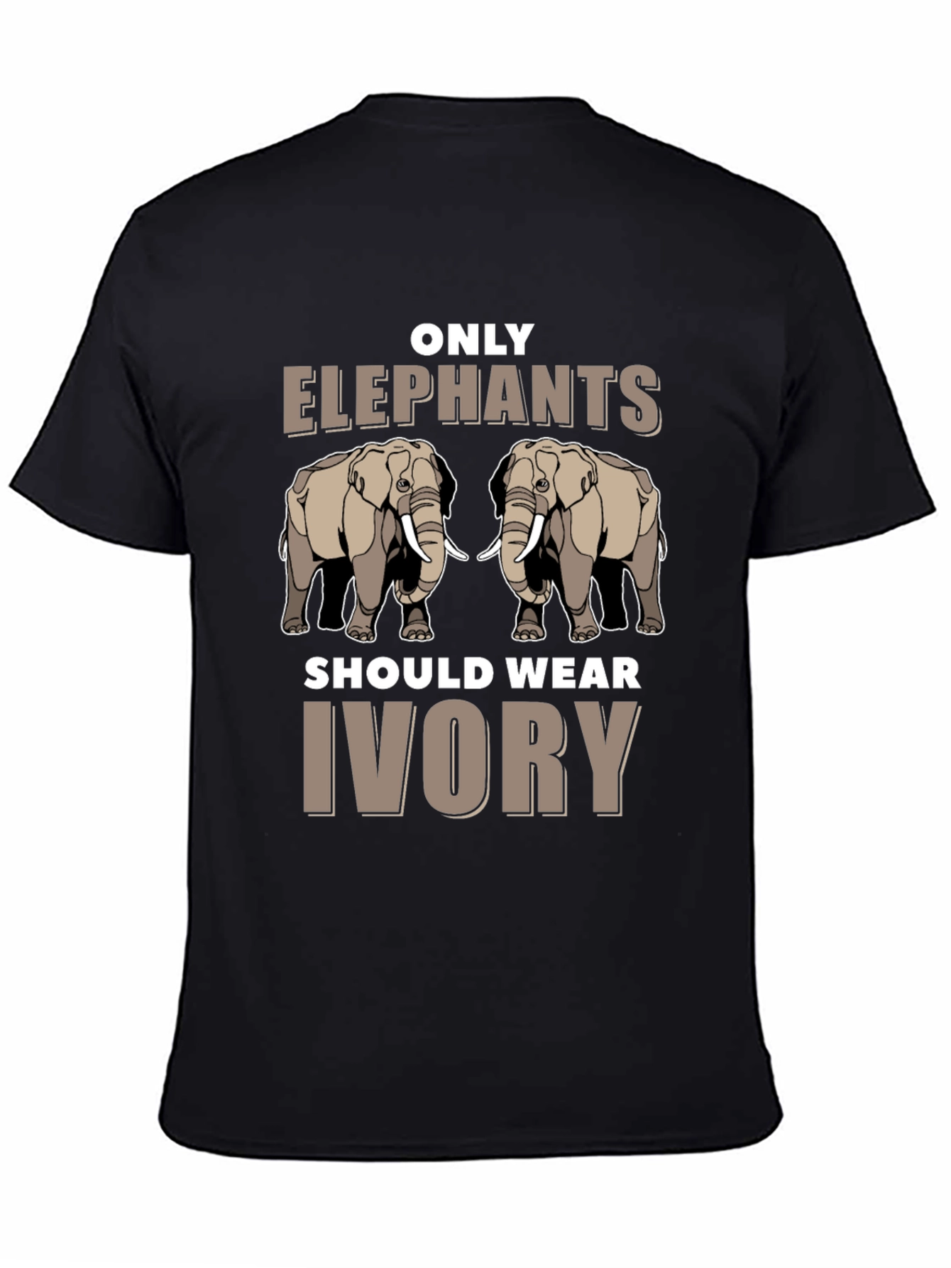 Elephant Ivory Awareness Graphic T-Shirt