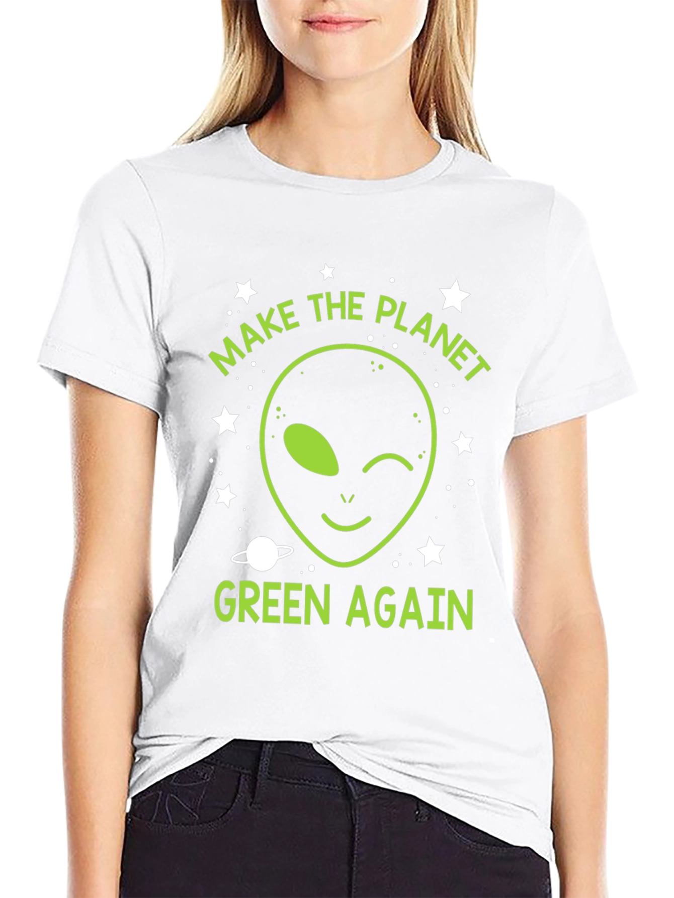 Make The Planet Green Again Alien T-Shirt