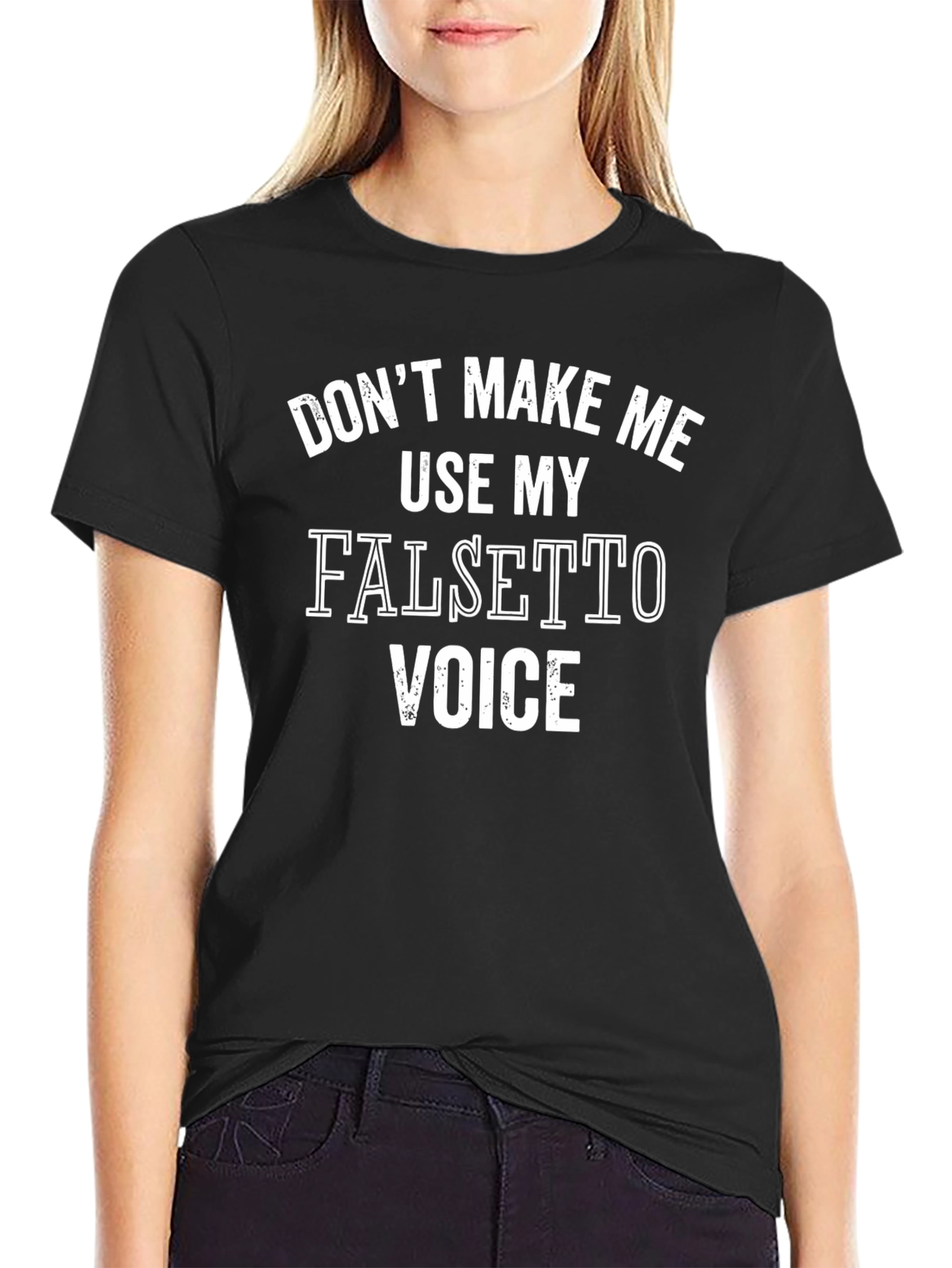 Falsetto Voice T-Shirt Funny Singer Tee
