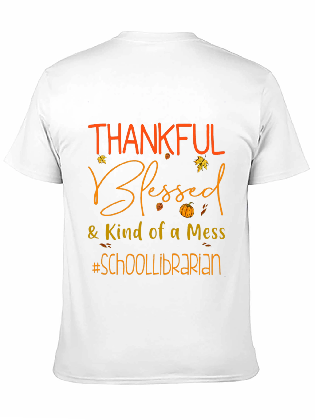 Thankful Blessed School Librarian Graphic Tee
