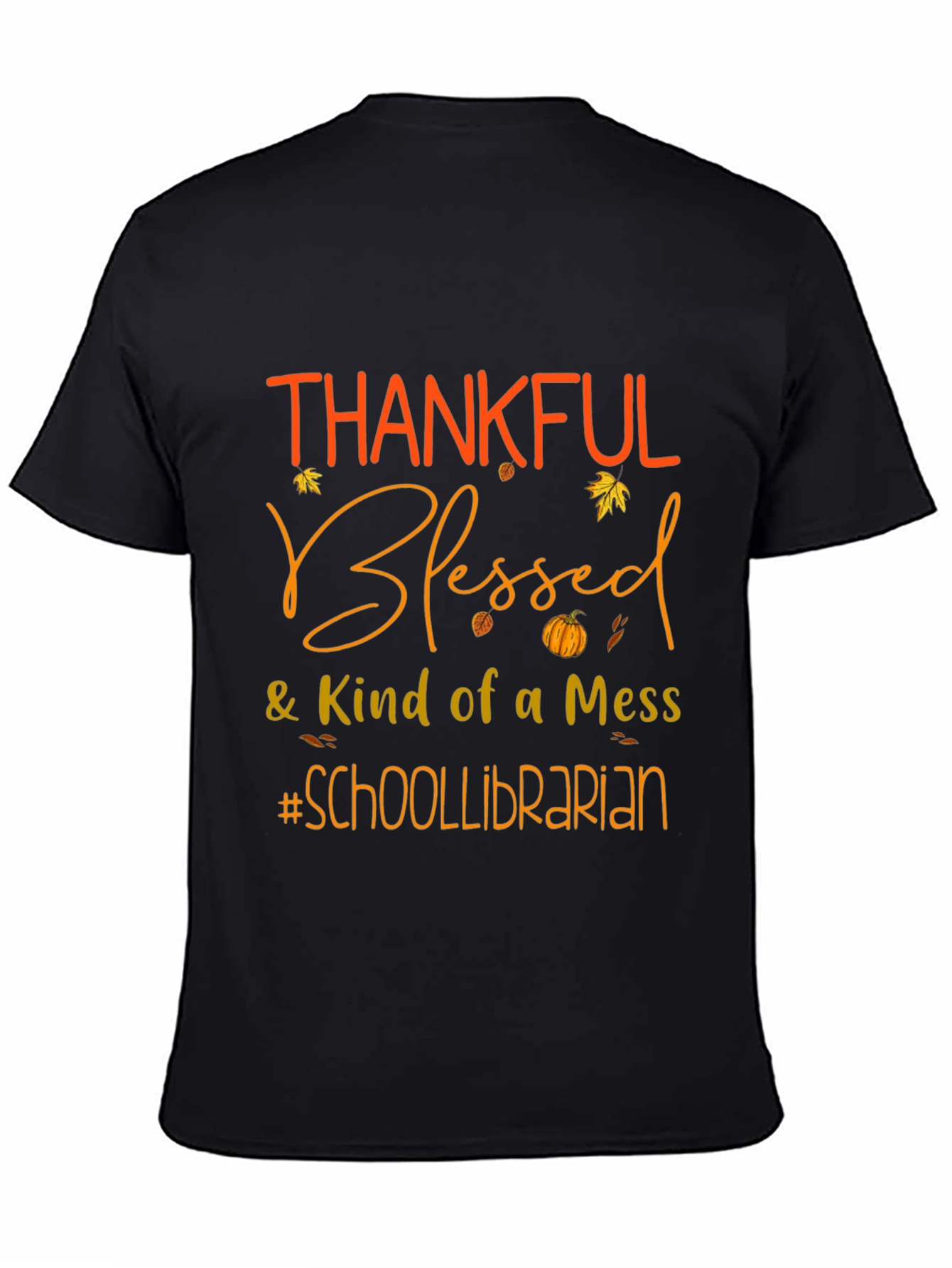 Thankful Blessed School Librarian Graphic Tee