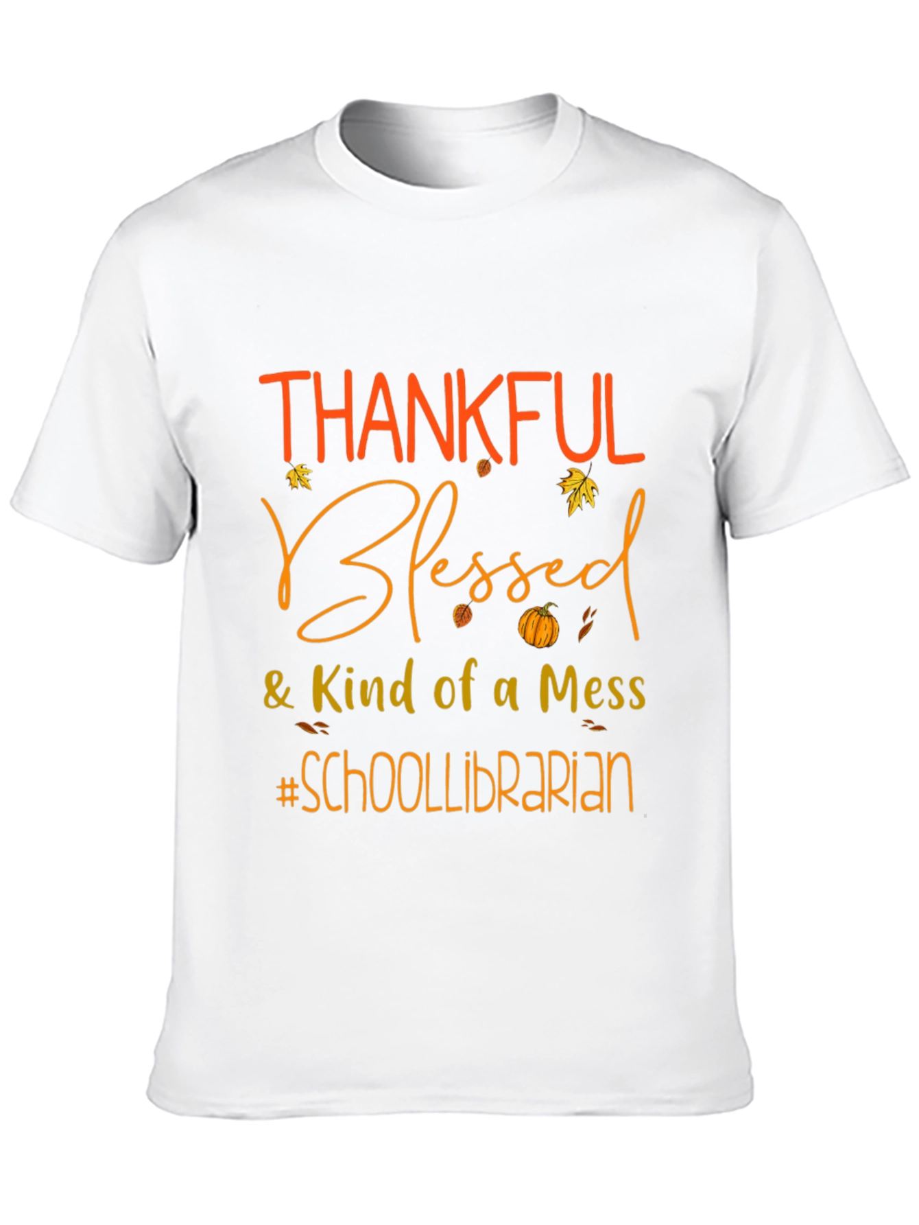 Thankful Blessed School Librarian Graphic Tee