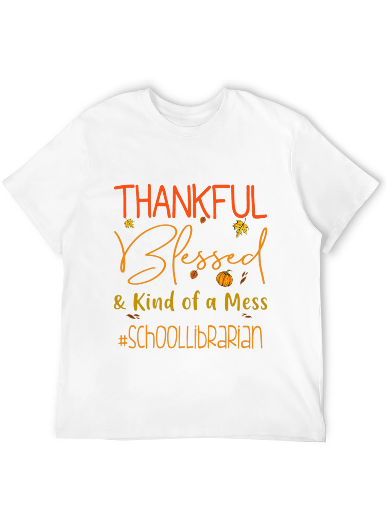 Thankful Blessed School Librarian Graphic Tee
