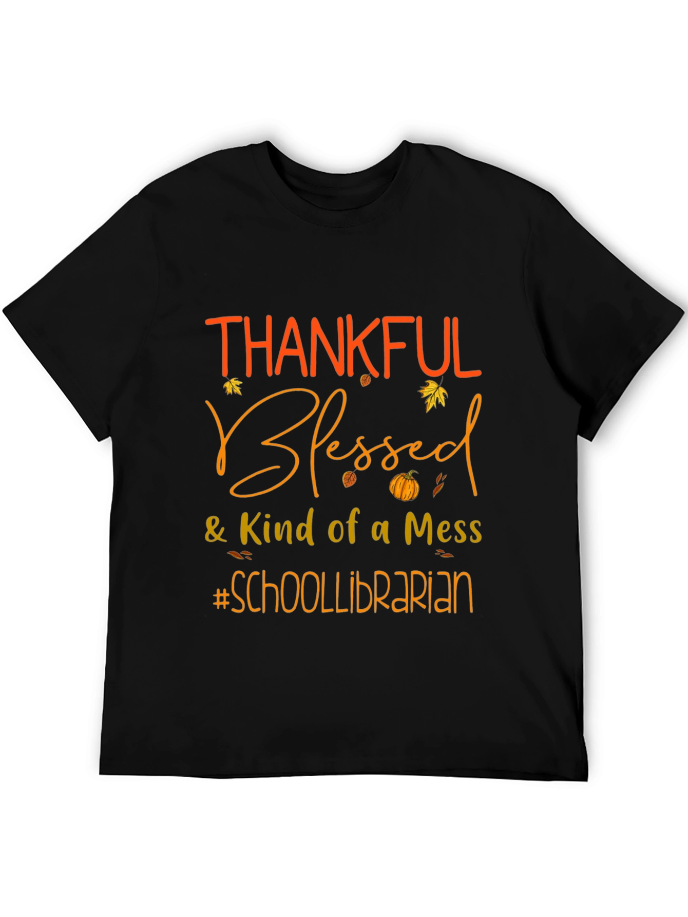 Thankful Blessed School Librarian Graphic Tee