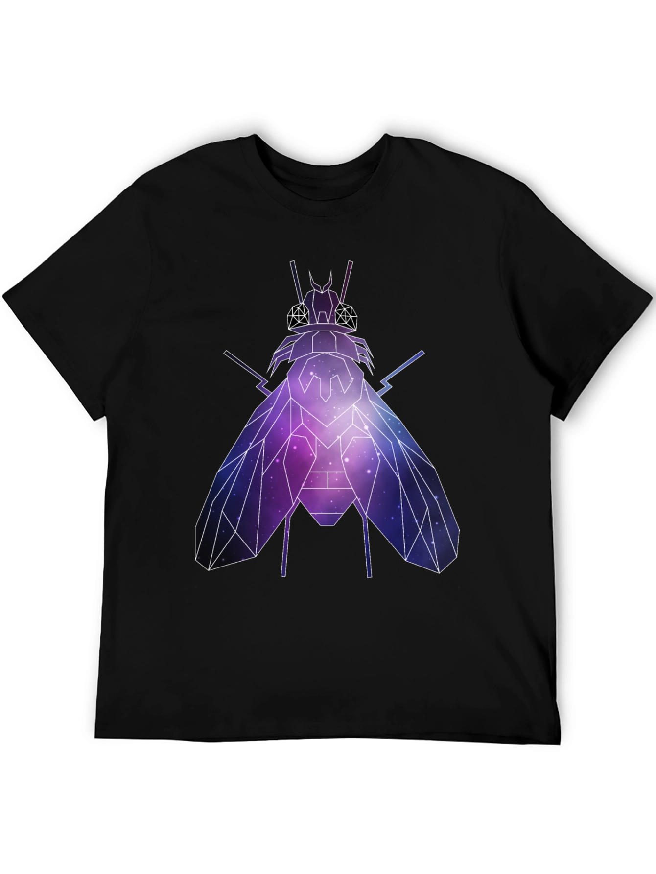 Geometric Galaxy Fly Graphic T-Shirt