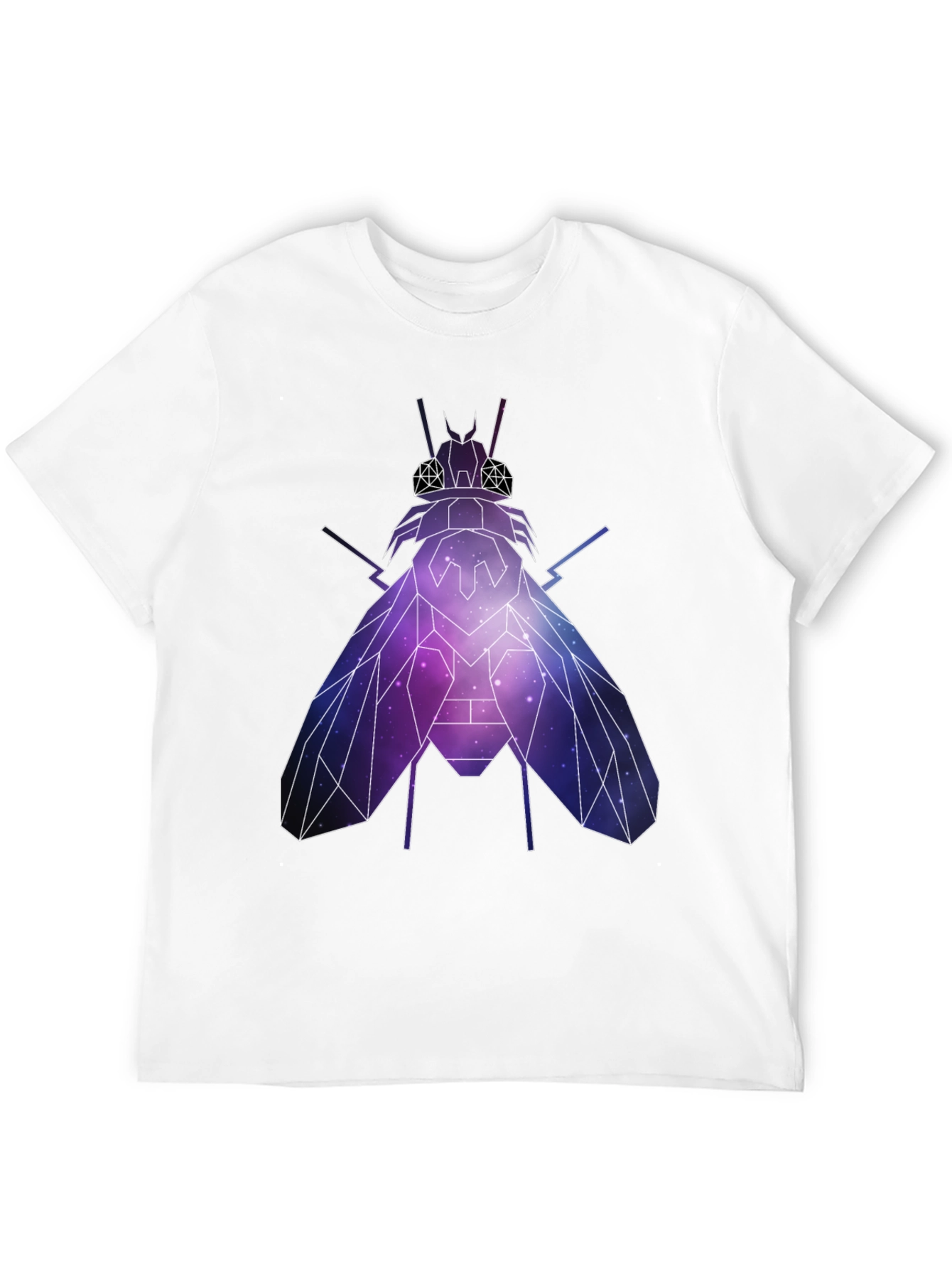Geometric Galaxy Fly Graphic T-Shirt