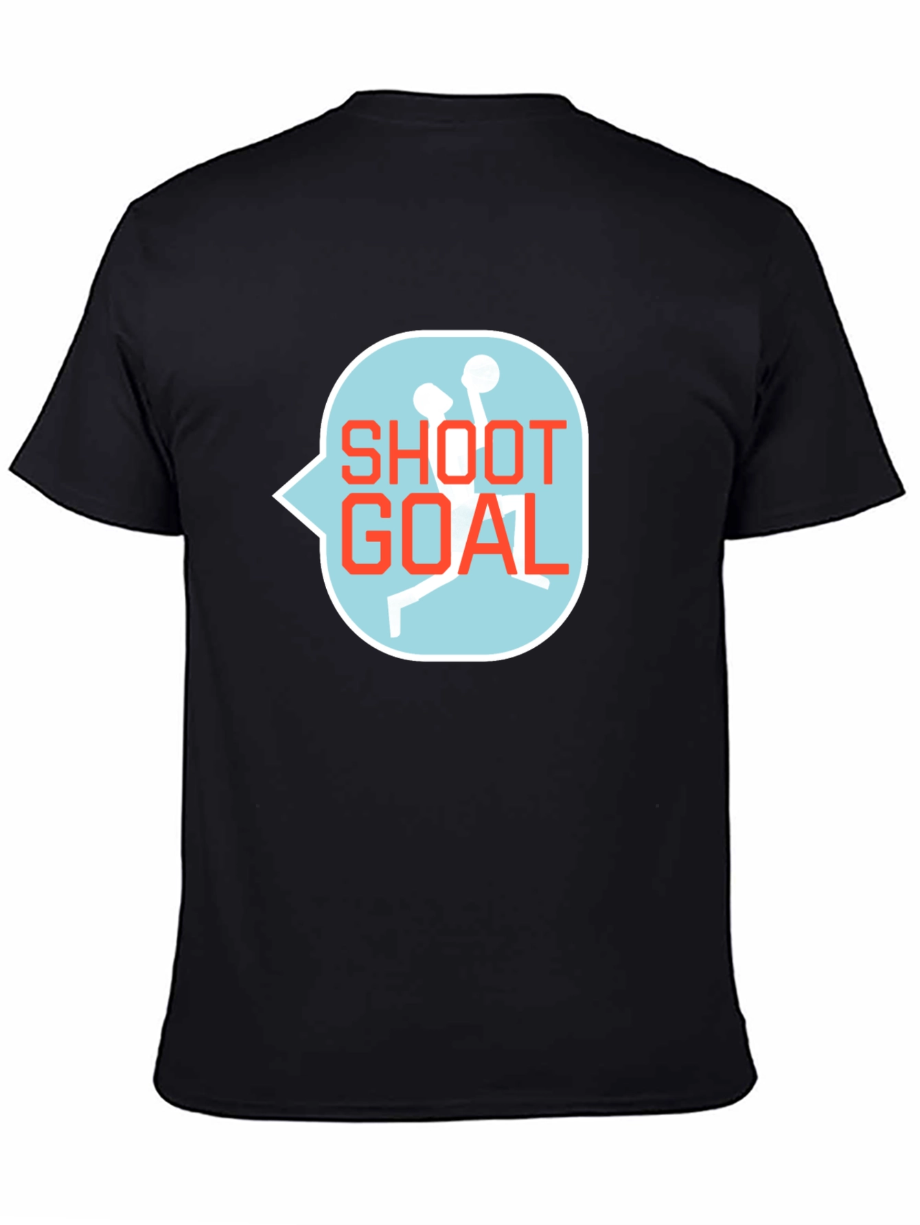 Shoot Goal Graphic Tee - Stylish Black T-Shirt