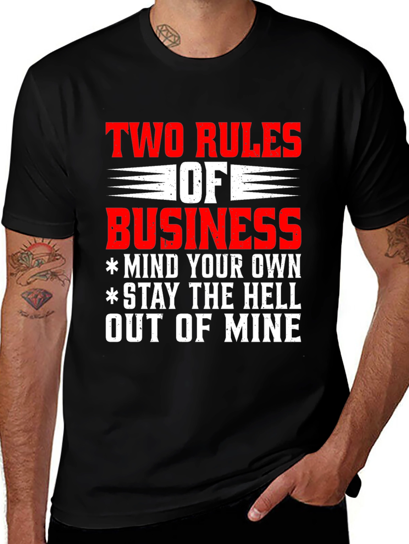 Two Rules of Business Graphic Tee