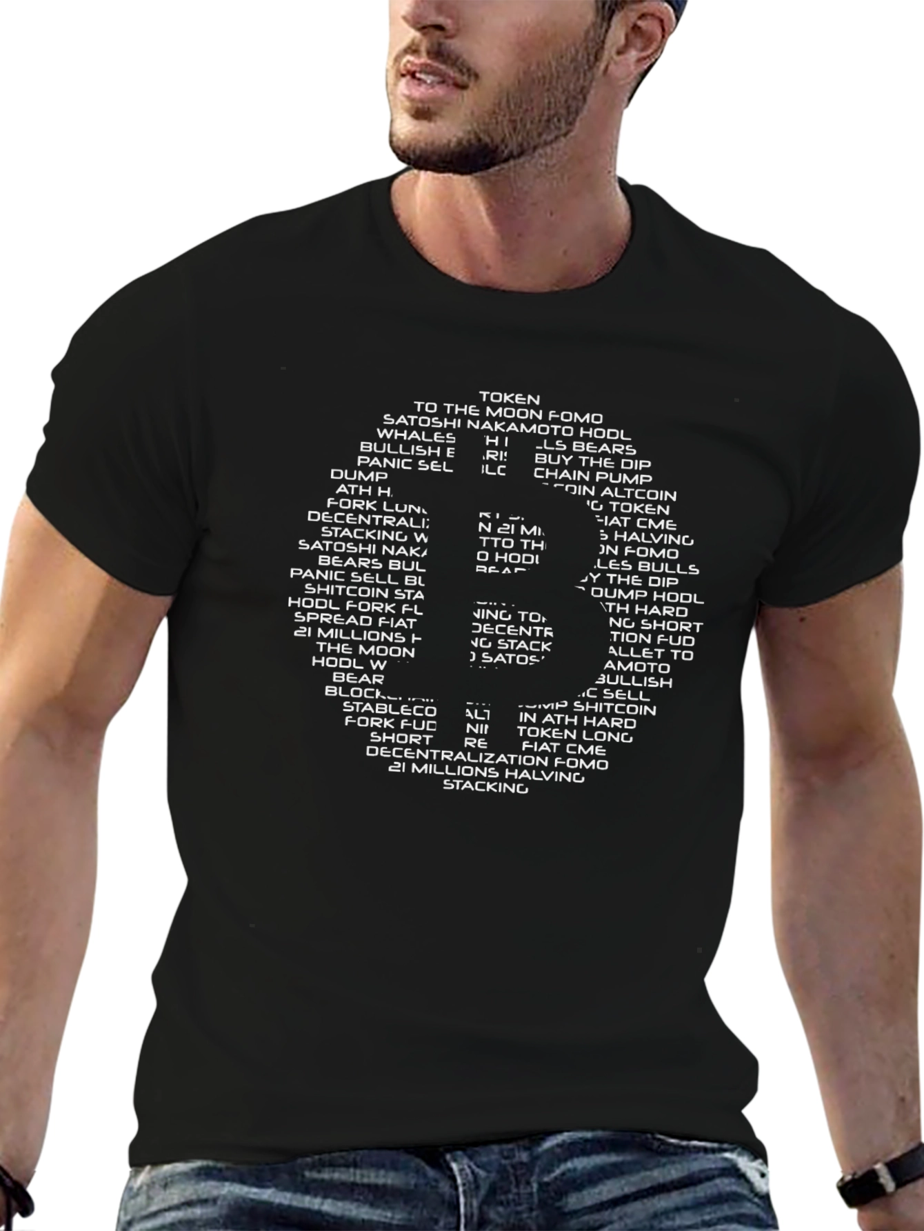 Bitcoin Crypto HODL T-Shirt - Black Tee