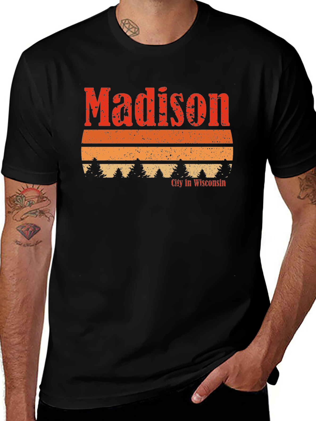Madison Wisconsin Retro T-Shirt