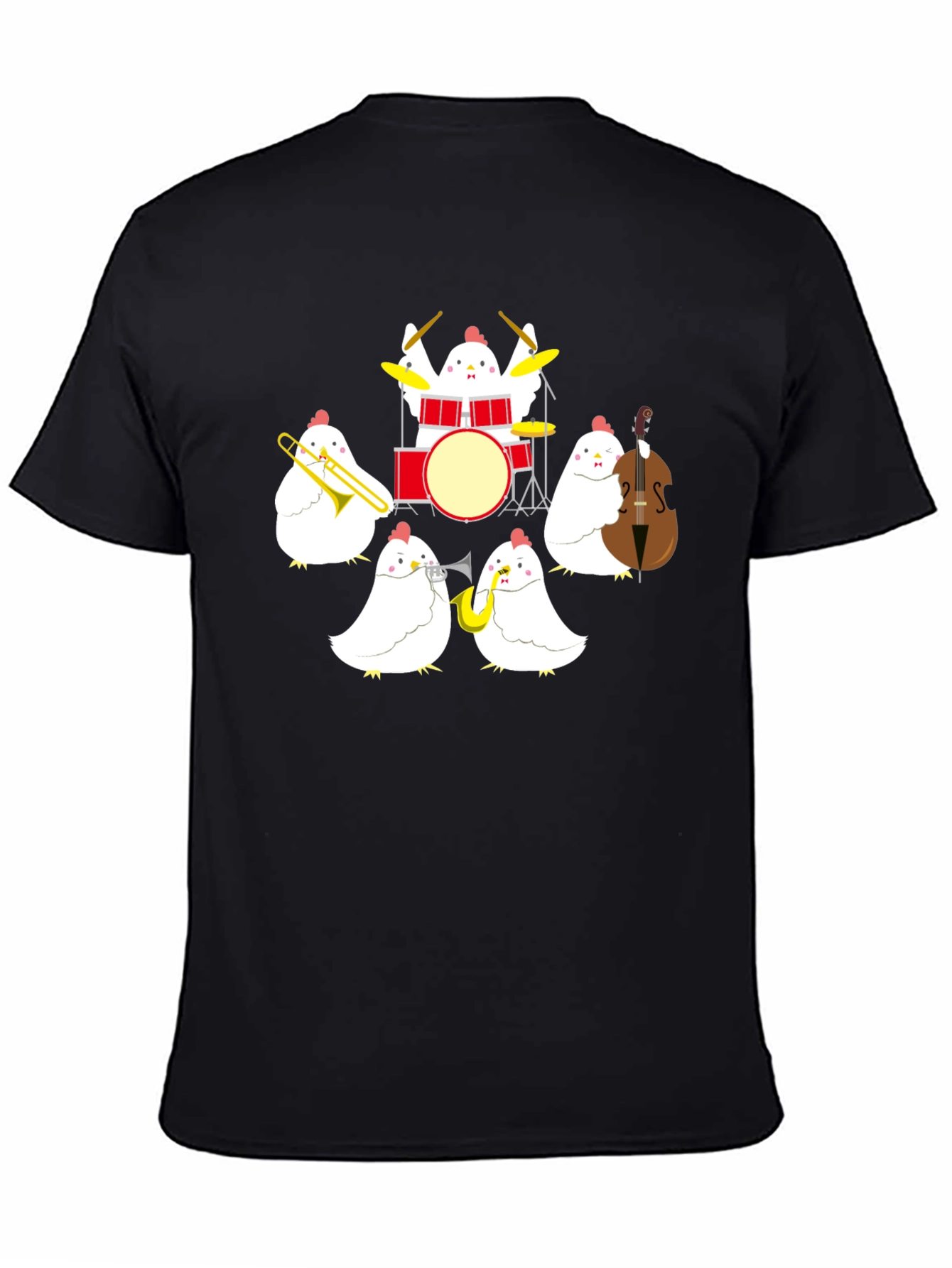 Chicken Band T-Shirt: Funny Music Tee