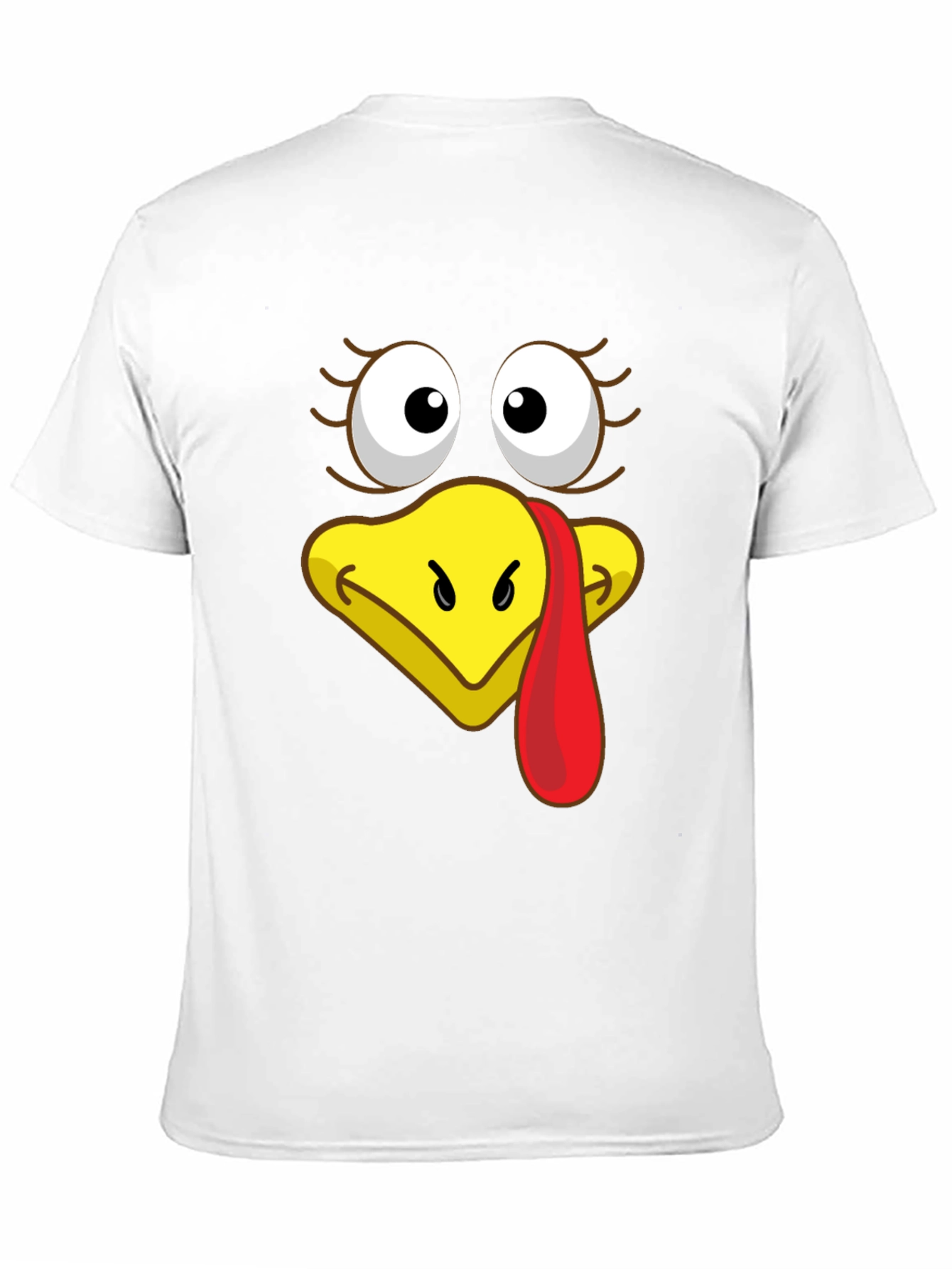 Funny Turkey Face T-Shirt - Thanksgiving Humor