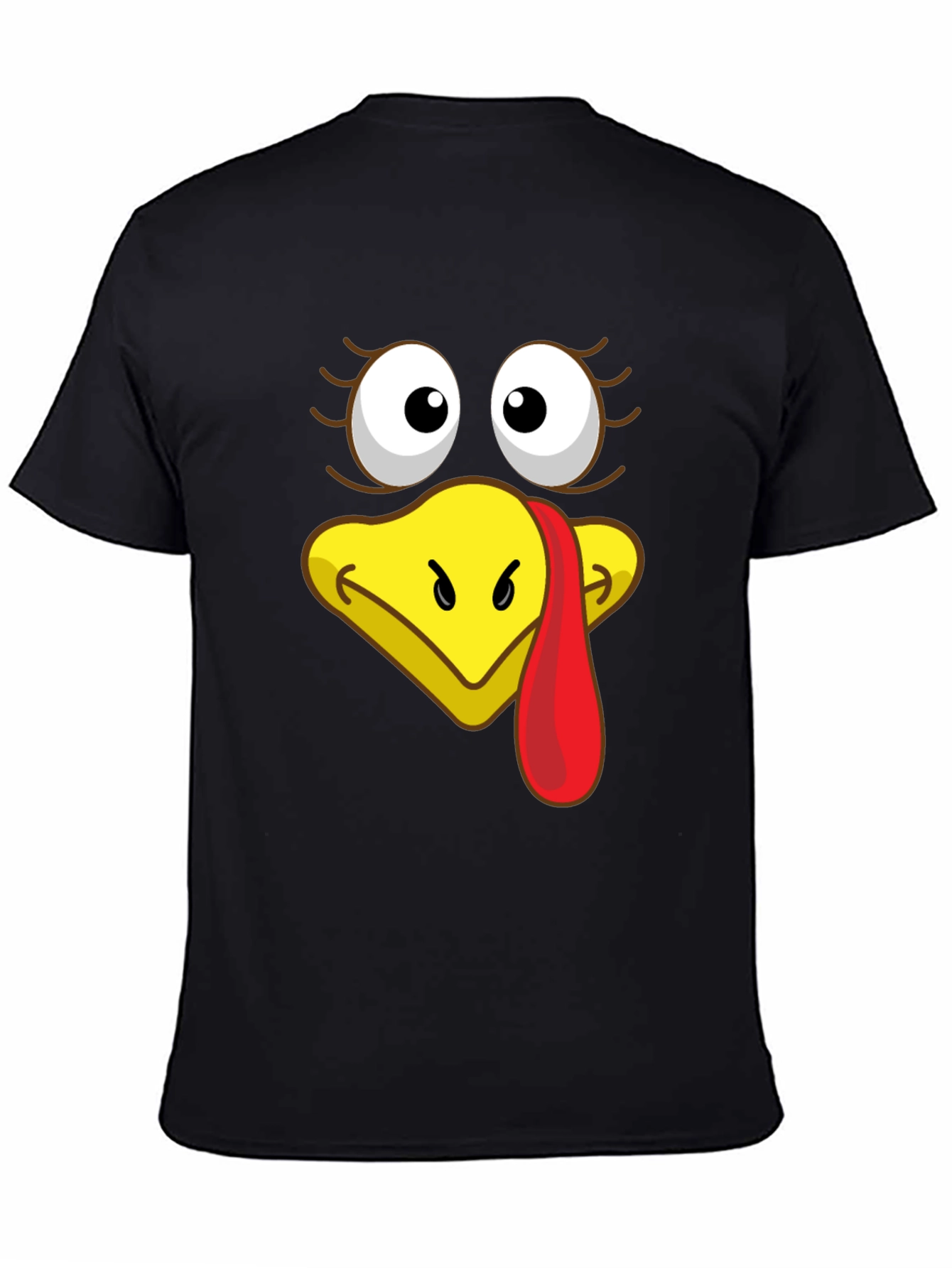 Funny Turkey Face T-Shirt - Thanksgiving Humor