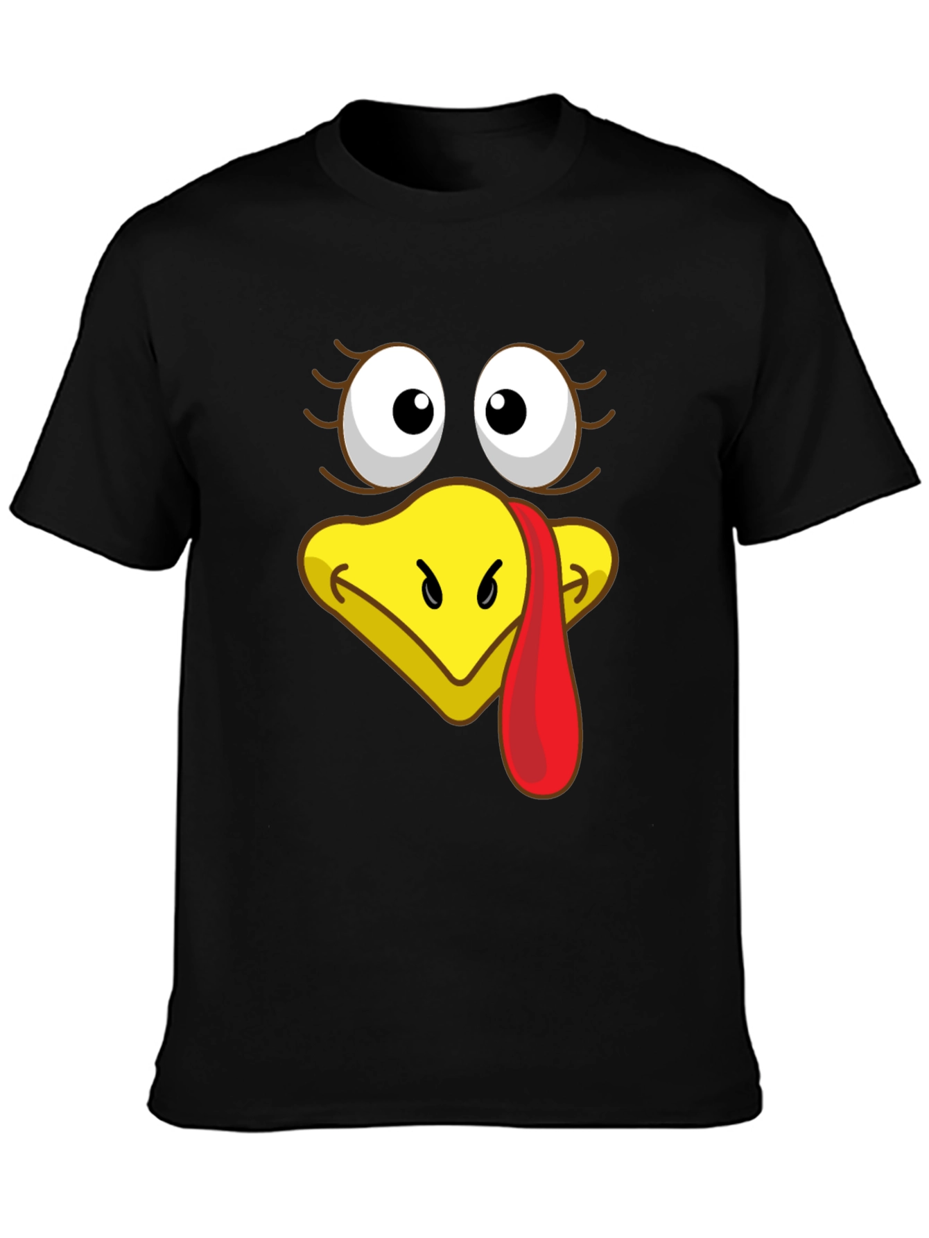 Funny Turkey Face T-Shirt - Thanksgiving Humor