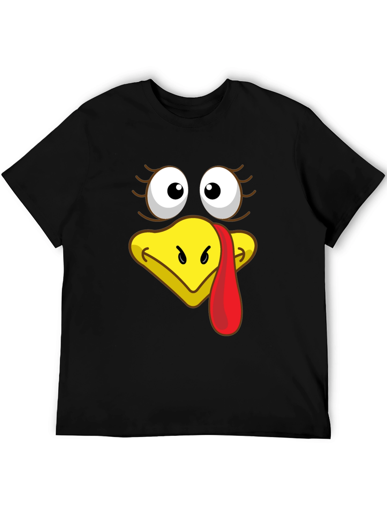 Funny Turkey Face T-Shirt - Thanksgiving Humor