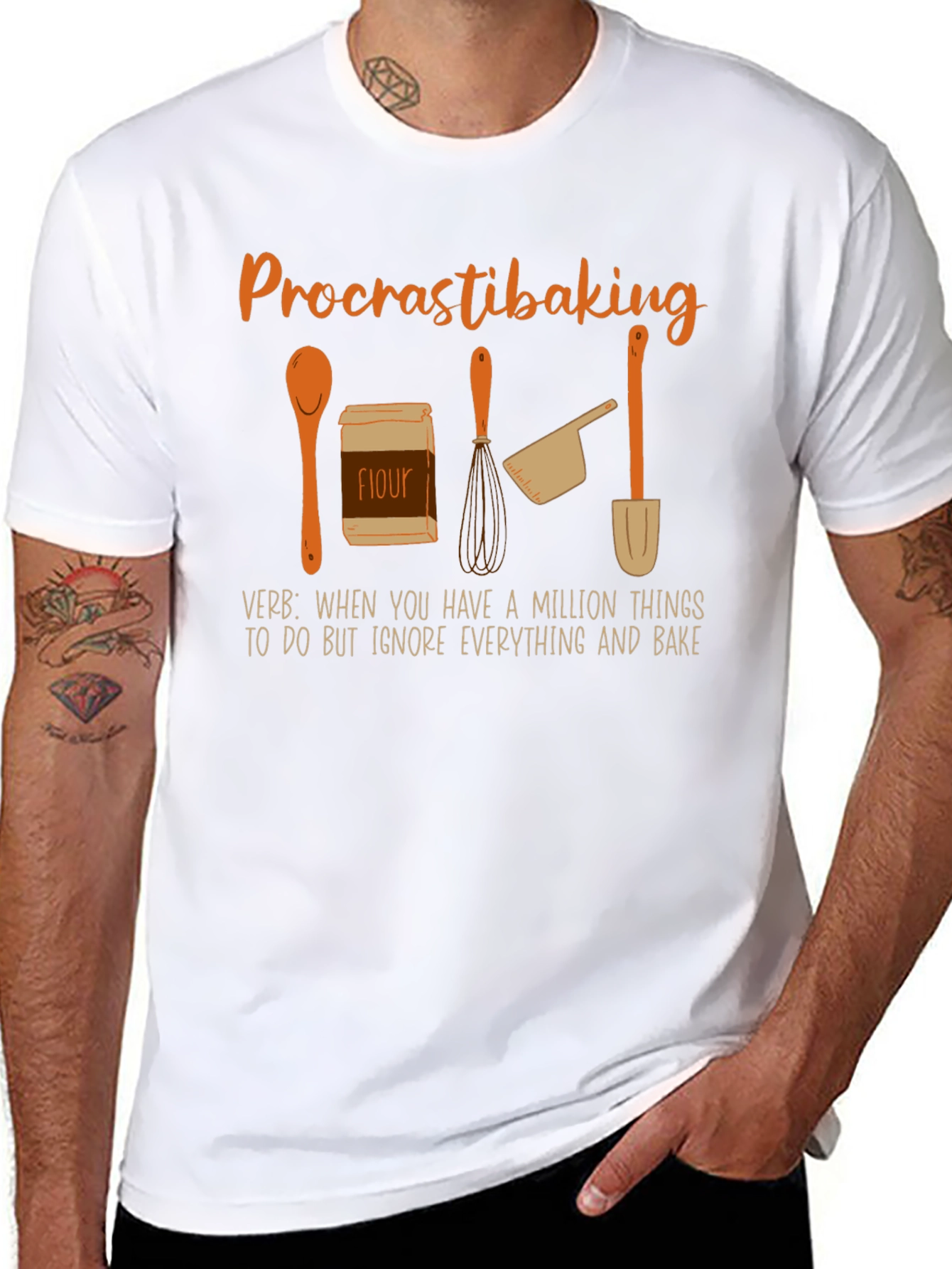 Procrastibaking Graphic T-Shirt
