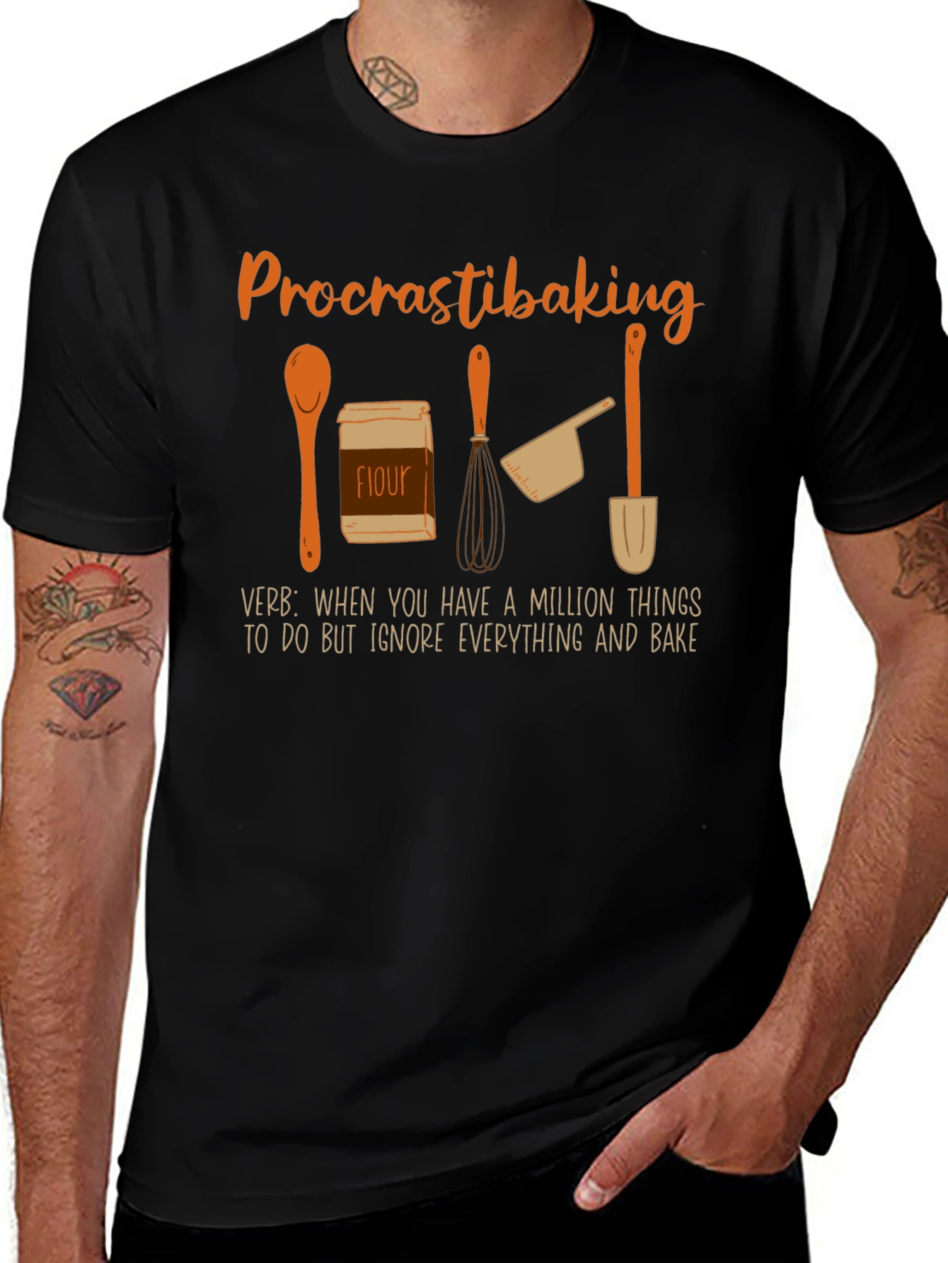 Procrastibaking Graphic T-Shirt