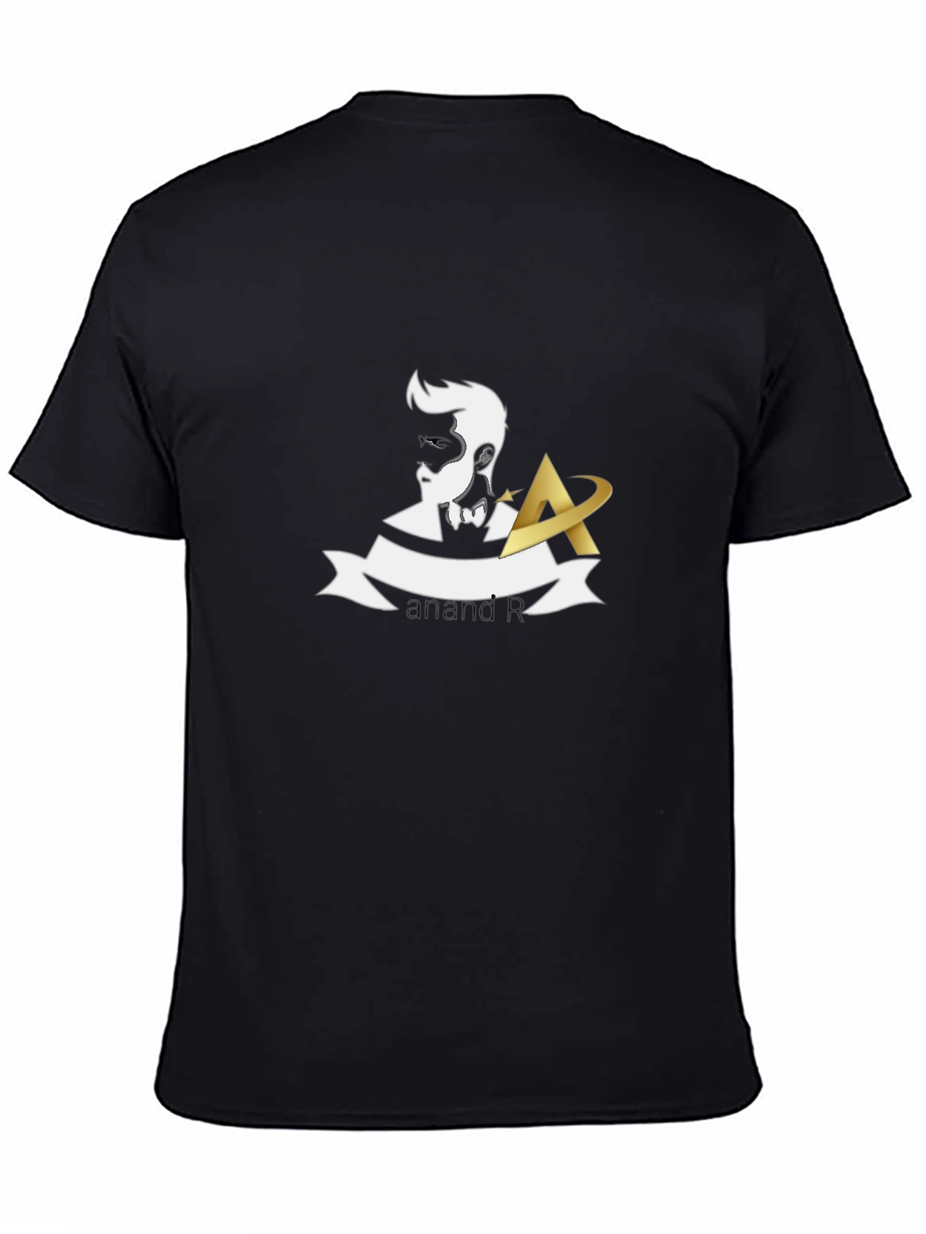 Stylish Mens Black T-Shirt with Graphic Print