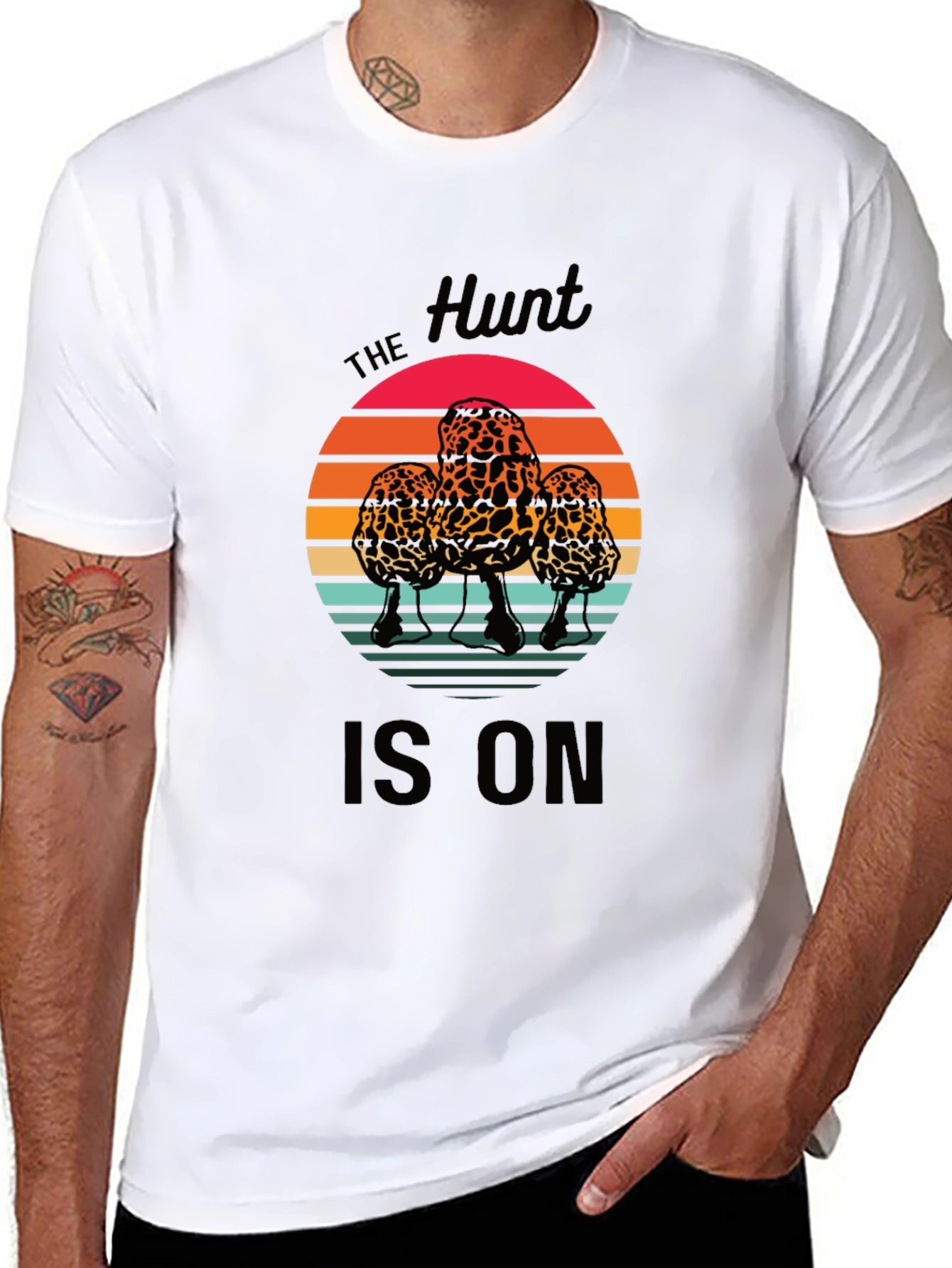The Hunt Is On Morel Mushroom T-Shirt