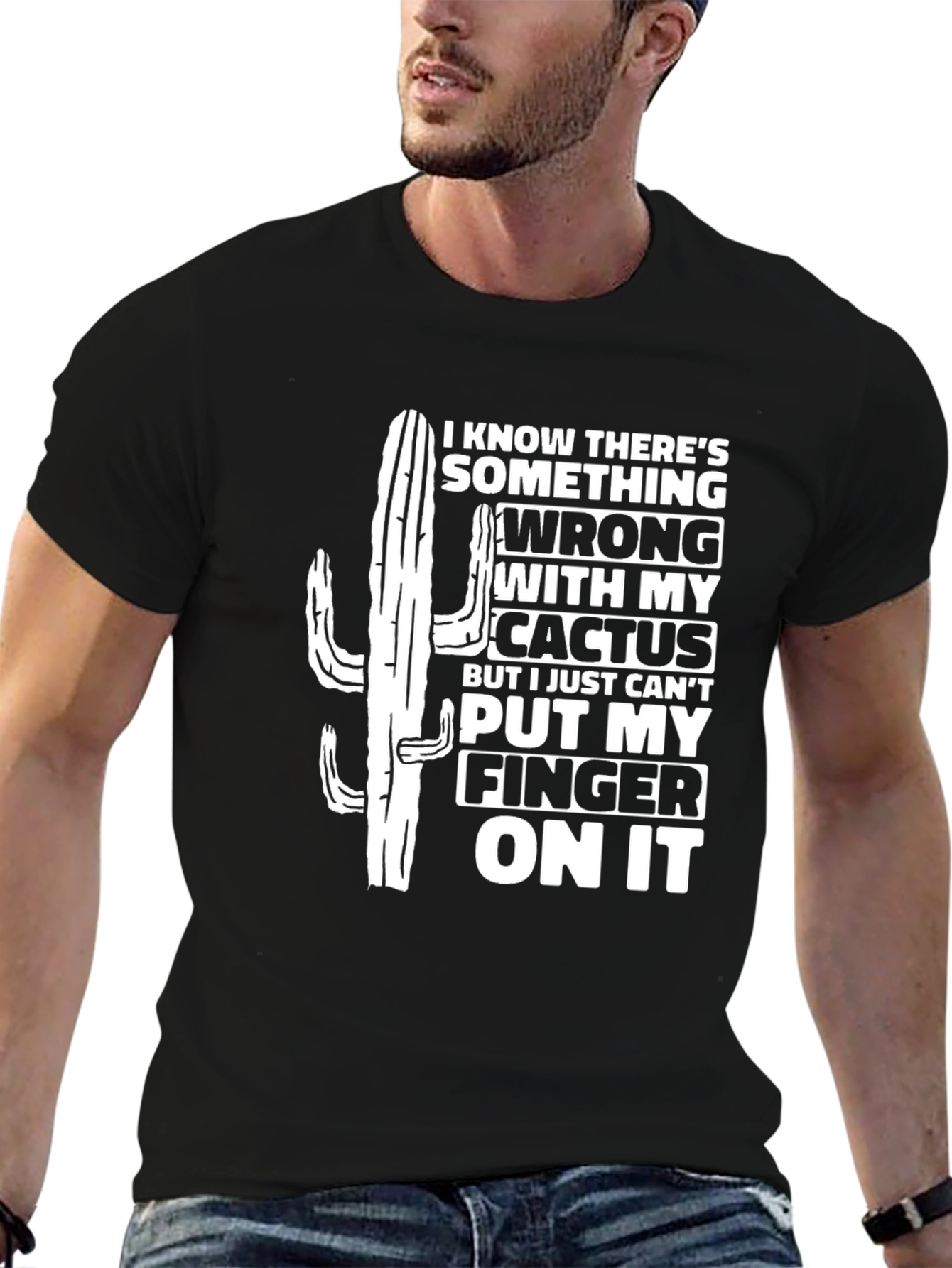 Cactus Humor Graphic T-Shirt