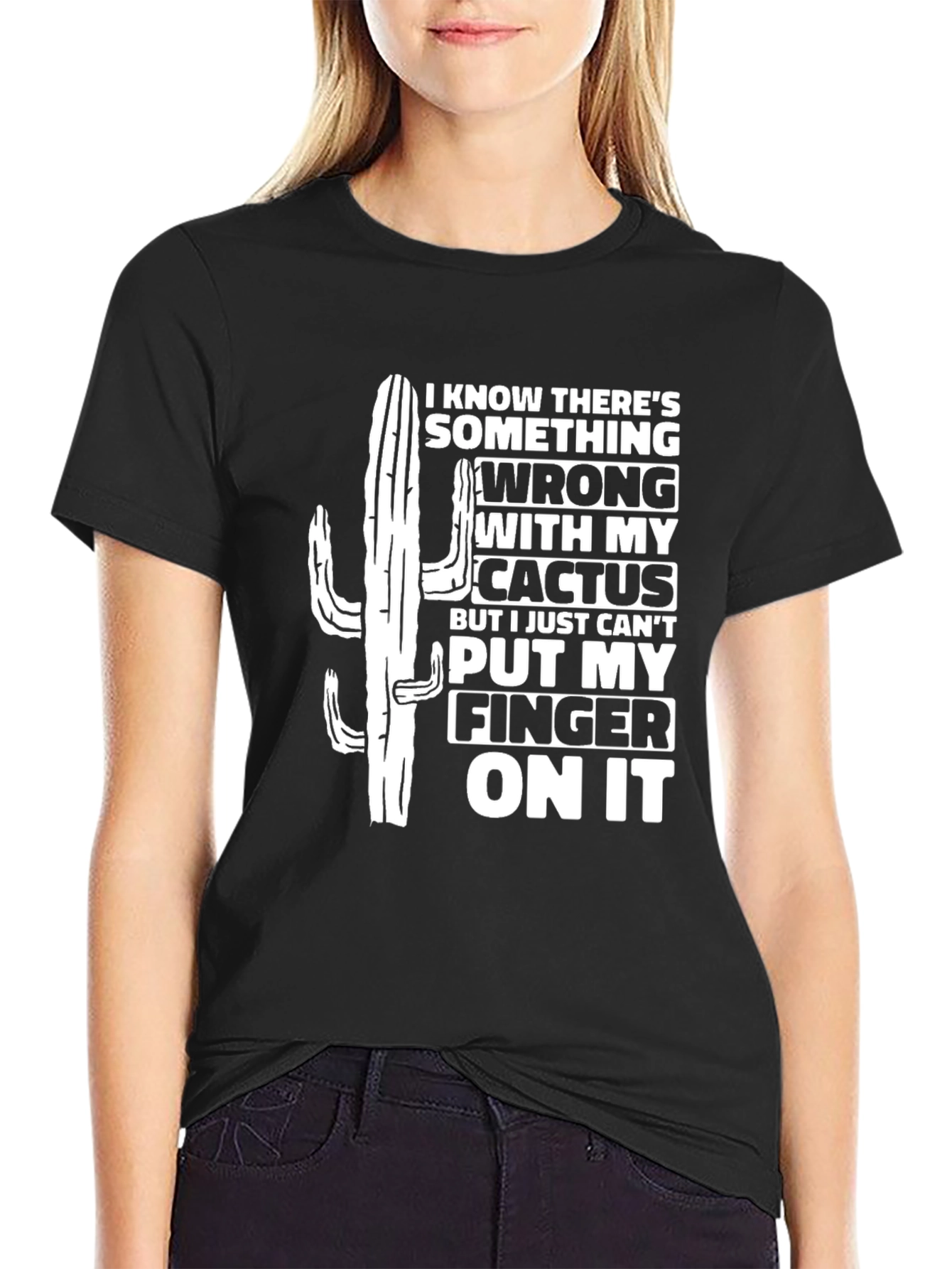 Cactus Humor Graphic T-Shirt