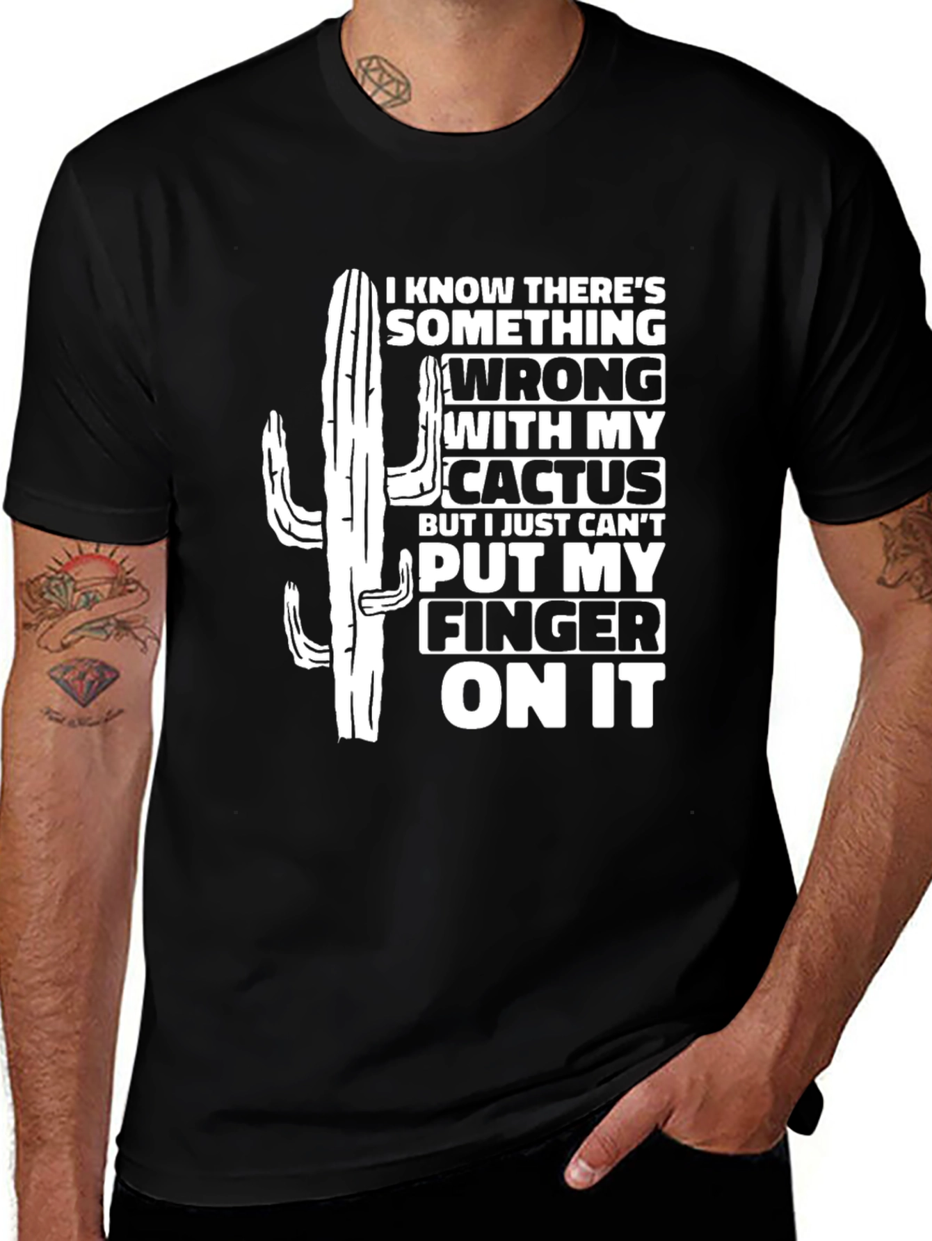 Cactus Humor Graphic T-Shirt