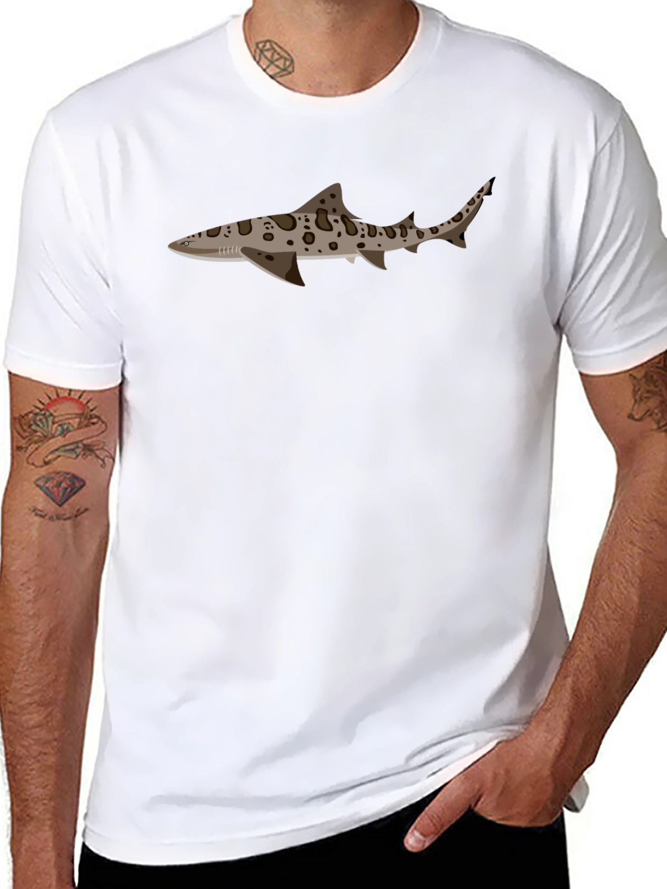 Leopard Shark T-Shirt - Unique Graphic Tee