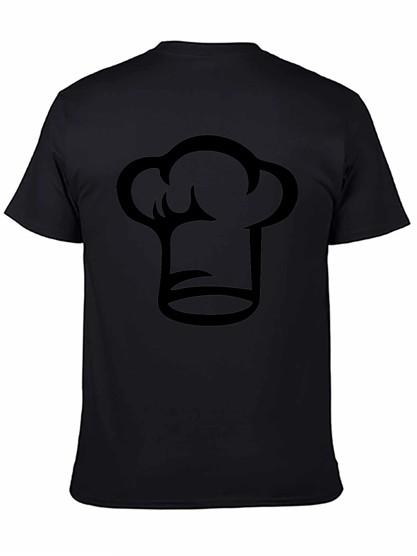 Chef Hat Graphic Black T-Shirt - Culinary Tee