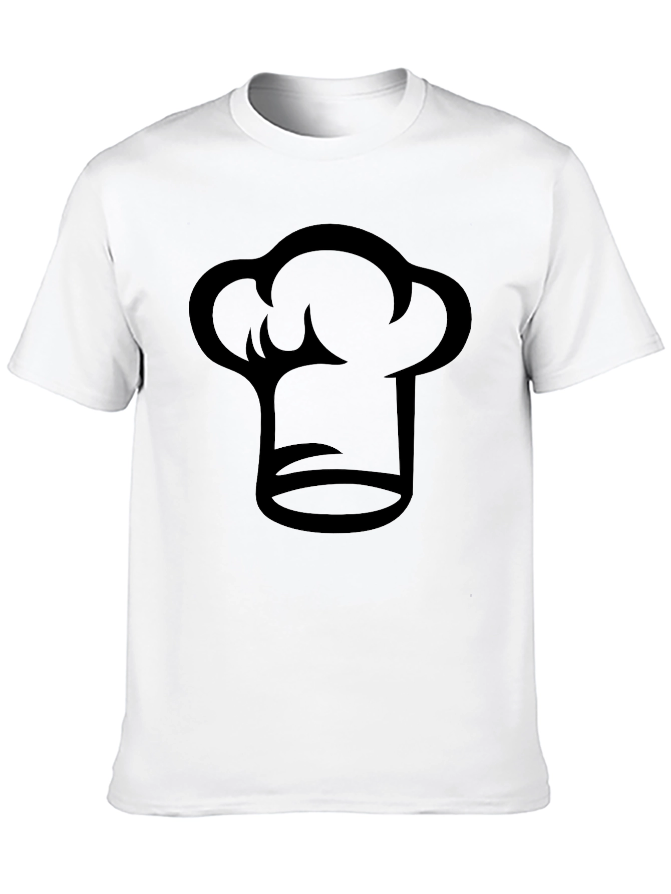 Chef Hat Graphic Black T-Shirt - Culinary Tee