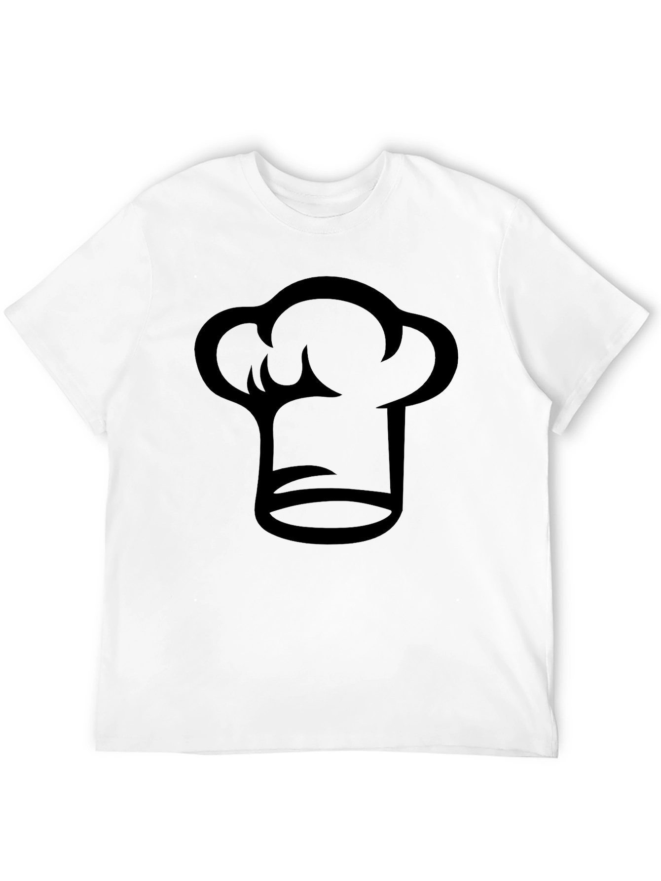 Chef Hat Graphic Black T-Shirt - Culinary Tee