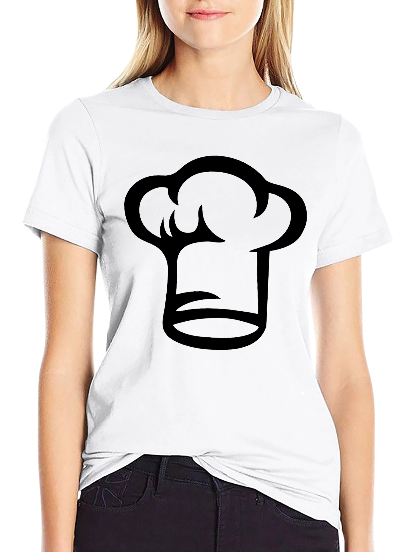 Chef Hat Graphic Black T-Shirt - Culinary Tee