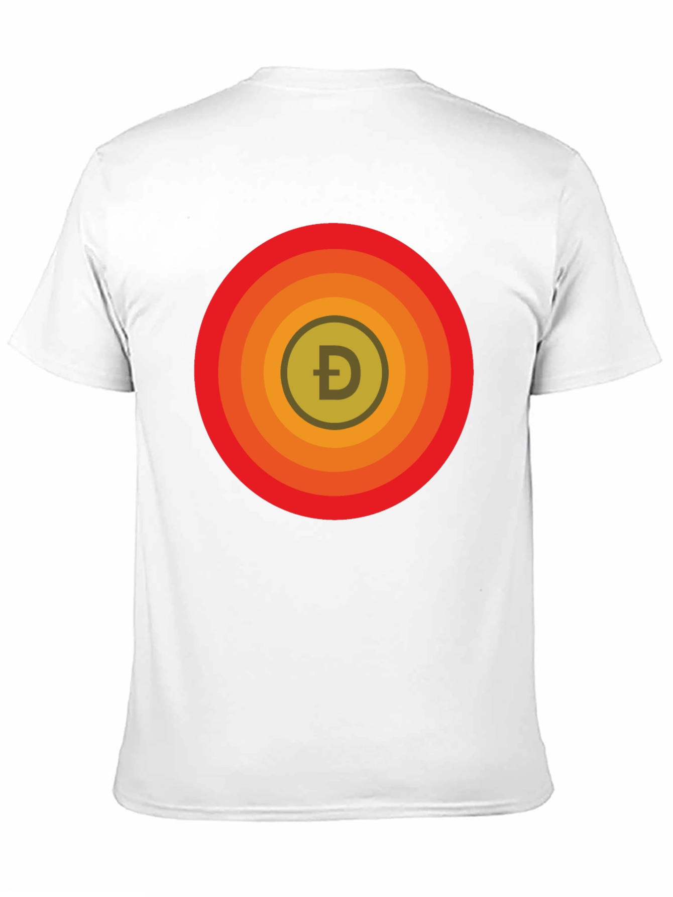 DogeCoin Retro Circle T-Shirt - Modern Crypto Style