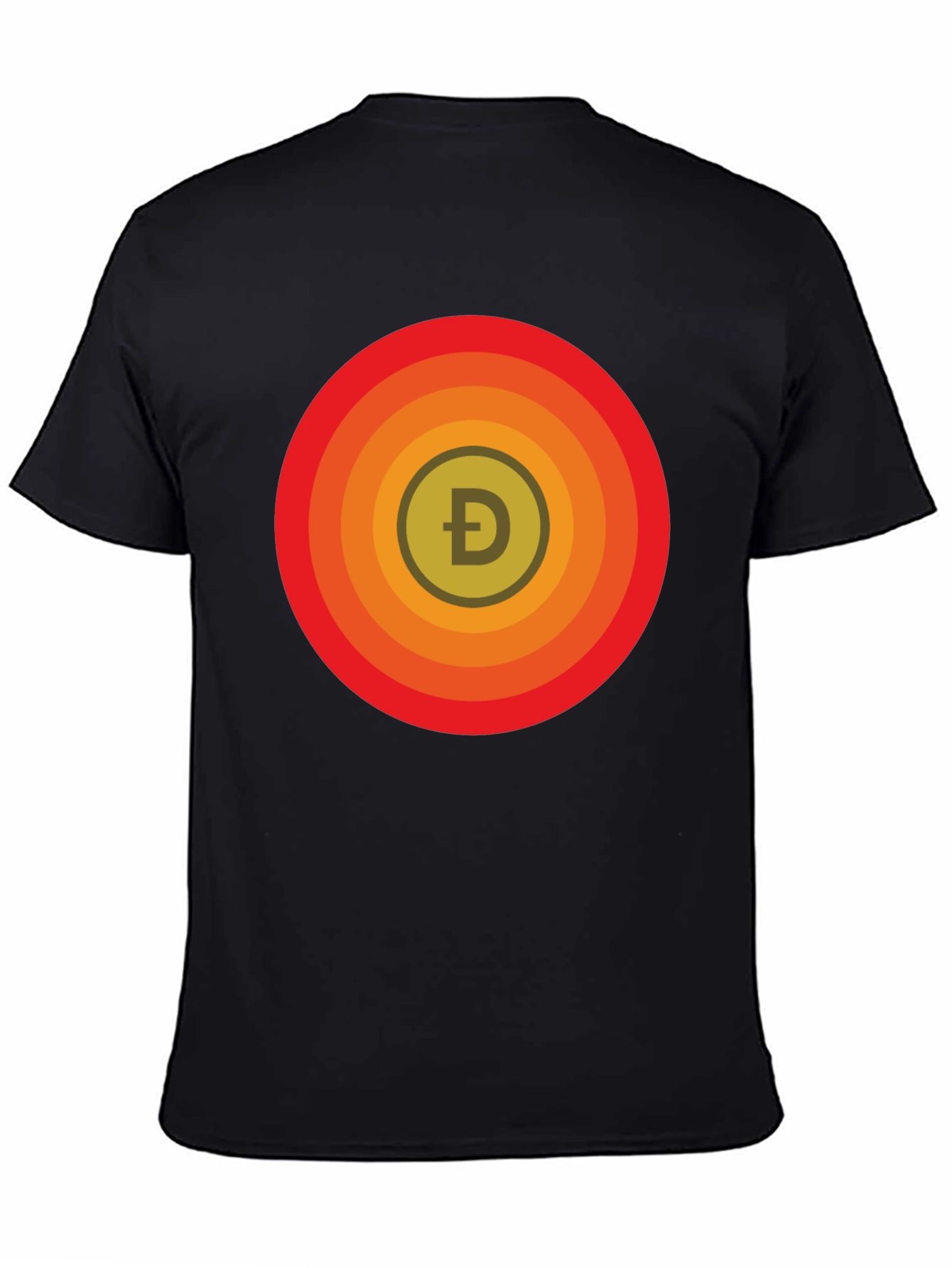 DogeCoin Retro Circle T-Shirt - Modern Crypto Style