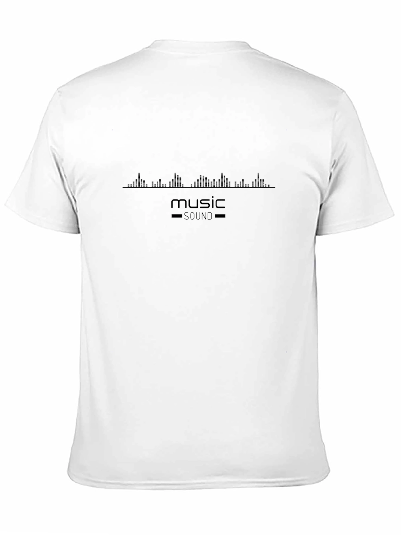 Music Sound Graphic Mens Black T-Shirt
