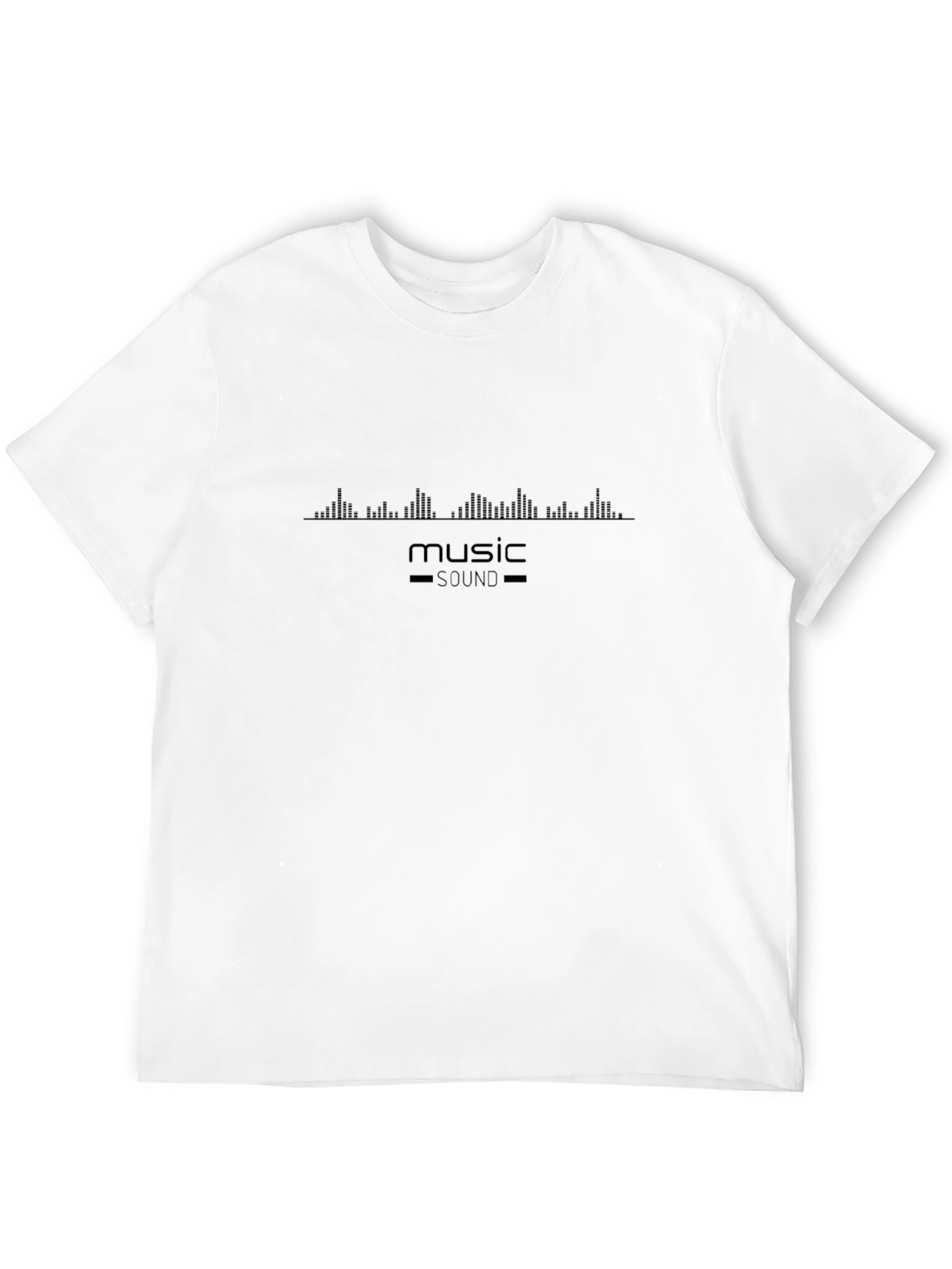 Music Sound Graphic Mens Black T-Shirt
