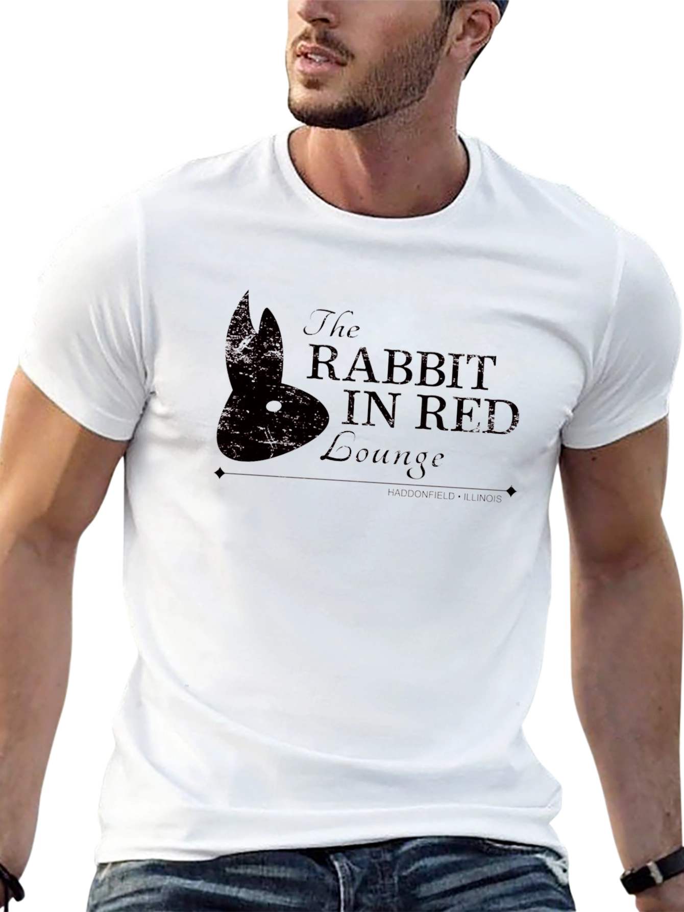 Rabbit in Red Lounge Graphic Tee