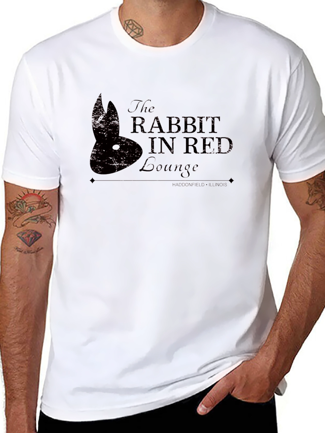 Rabbit in Red Lounge Graphic Tee