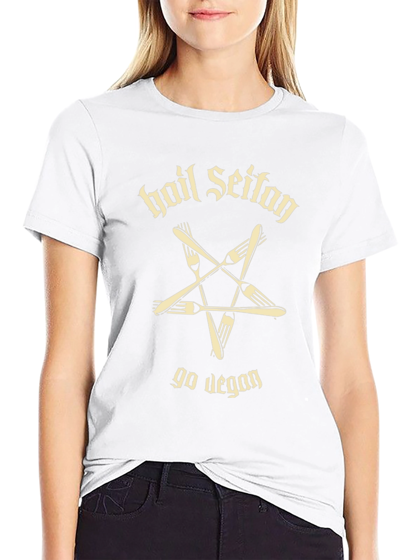 Hail Seitan Vegan Graphic T-Shirt