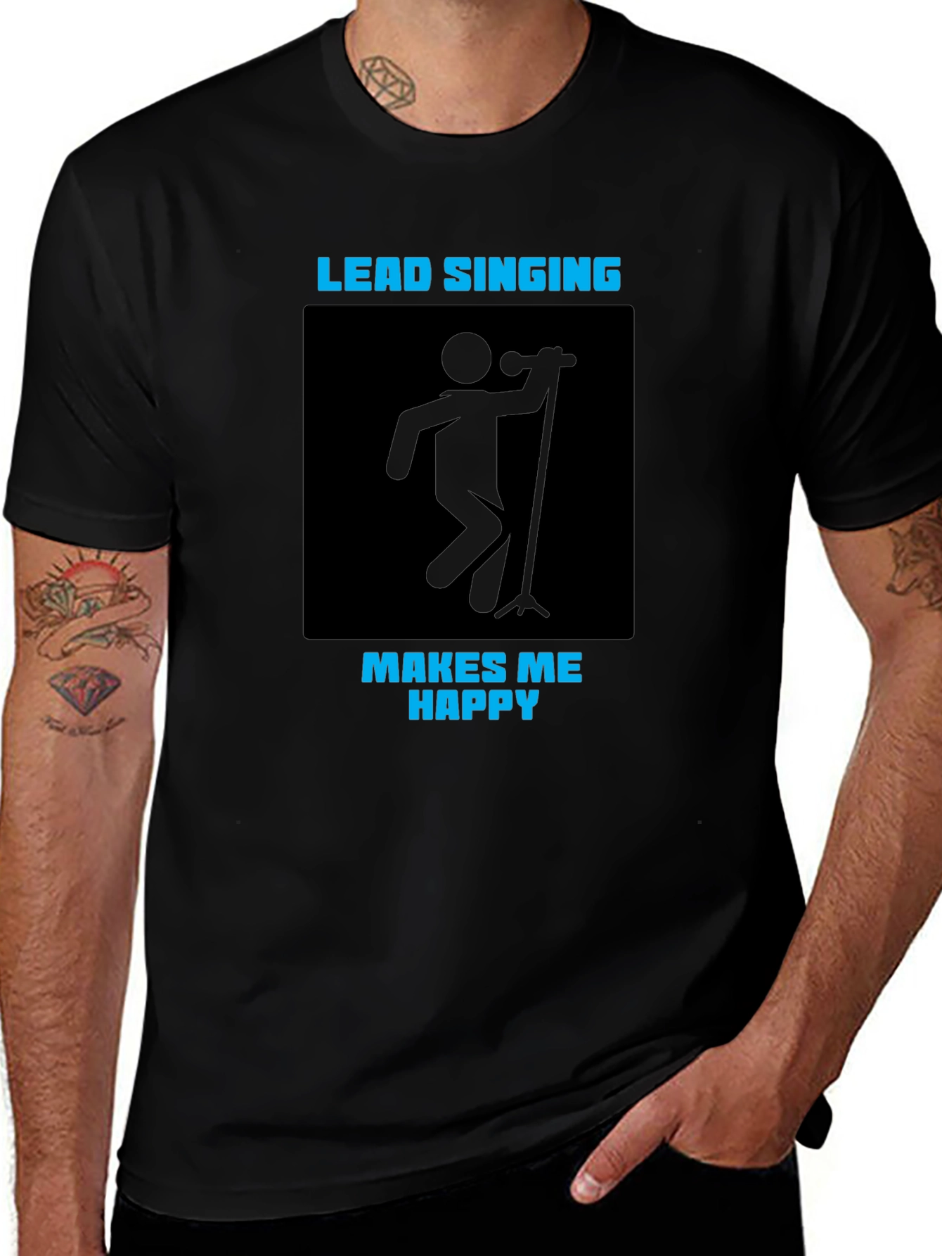 Lead Singing Makes Me Happy T-Shirt