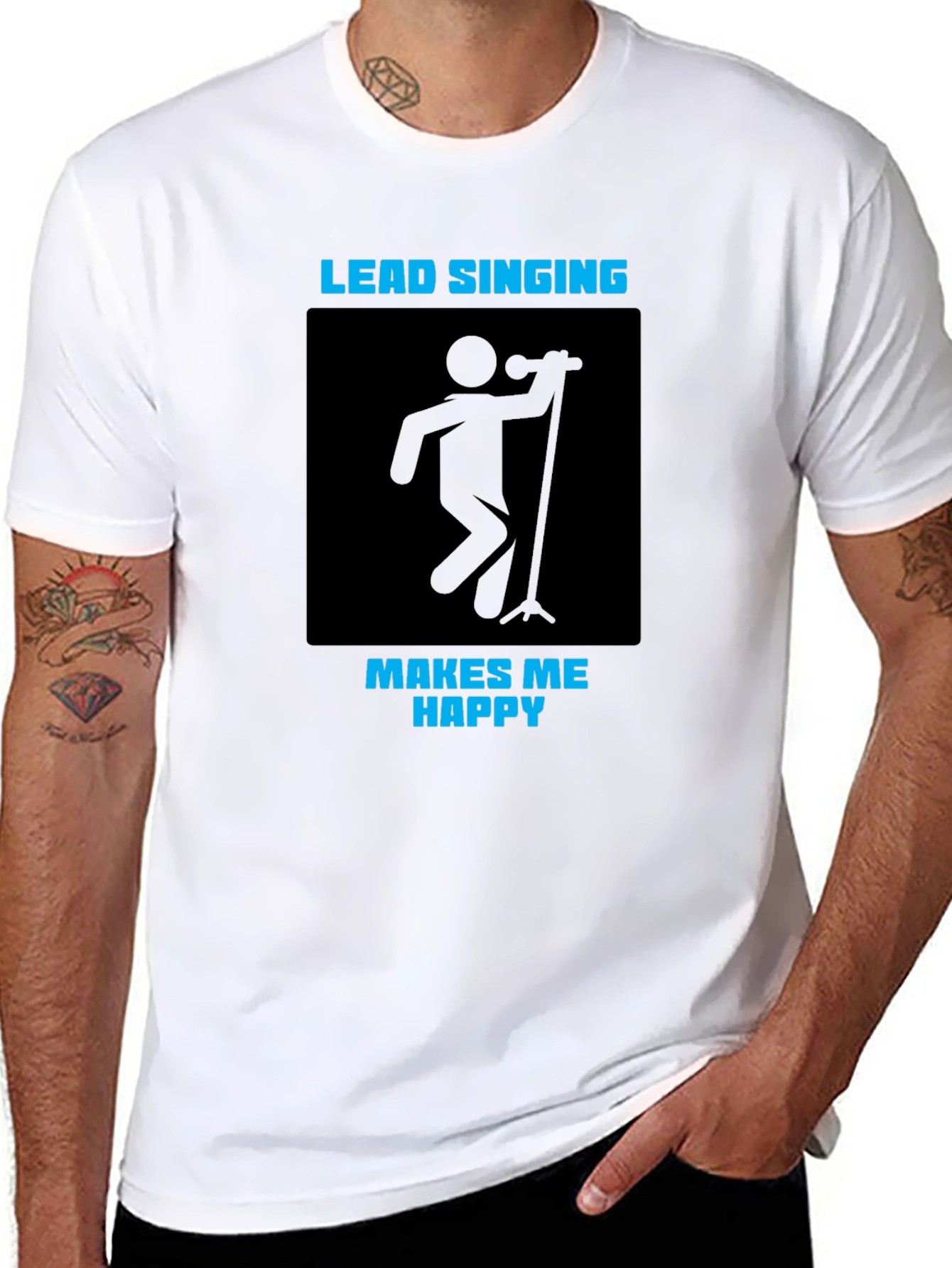 Lead Singing Makes Me Happy T-Shirt