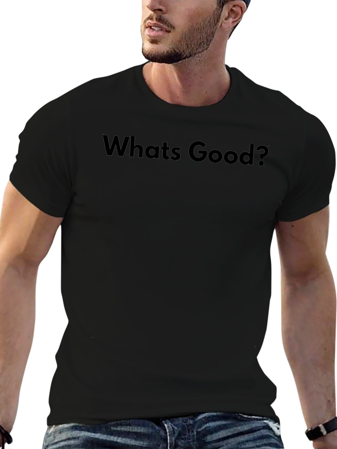 Whats Good Black Graphic Tee