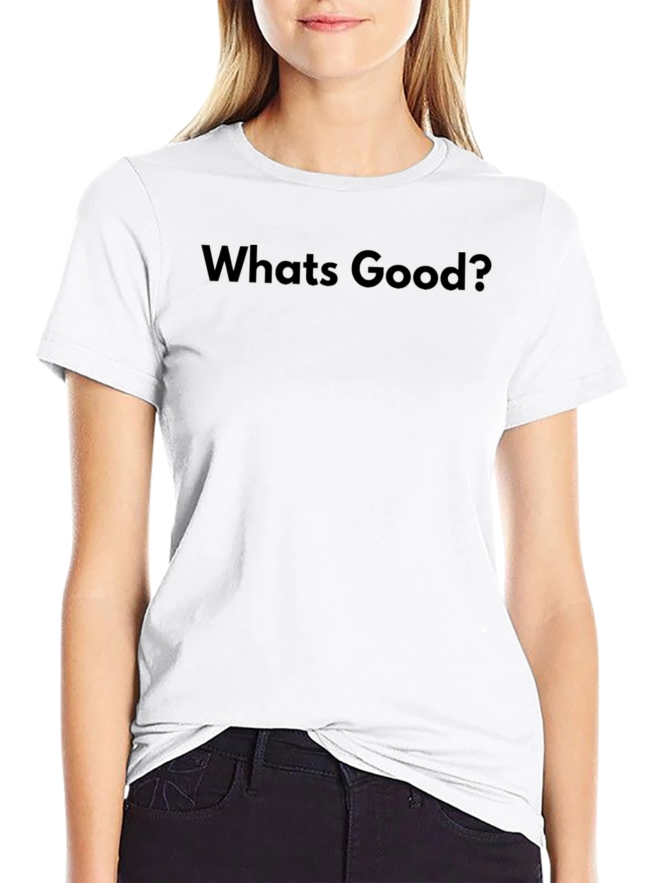 Whats Good Black Graphic Tee