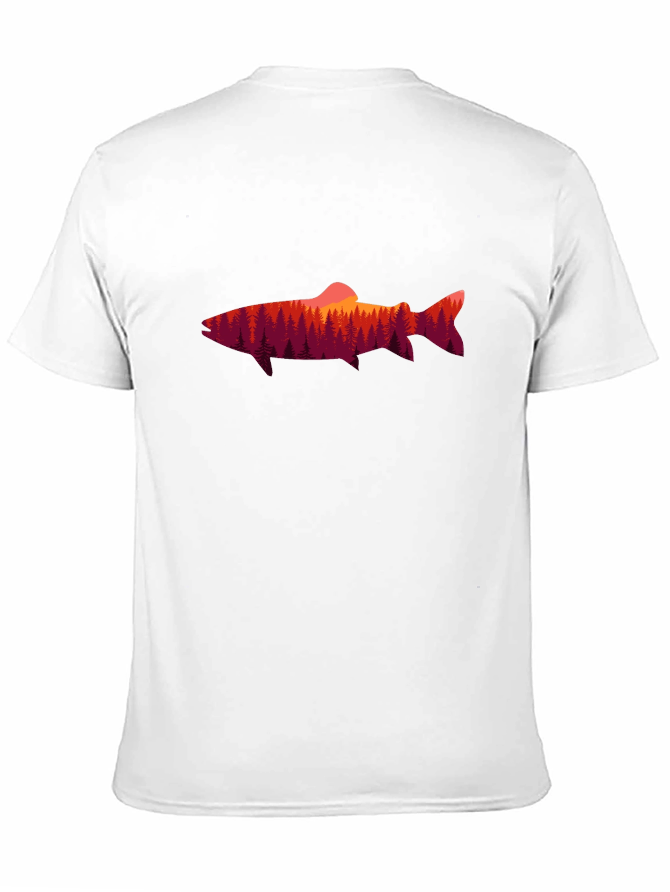 Nature Fish Graphic T-Shirt - Black Cotton Tee