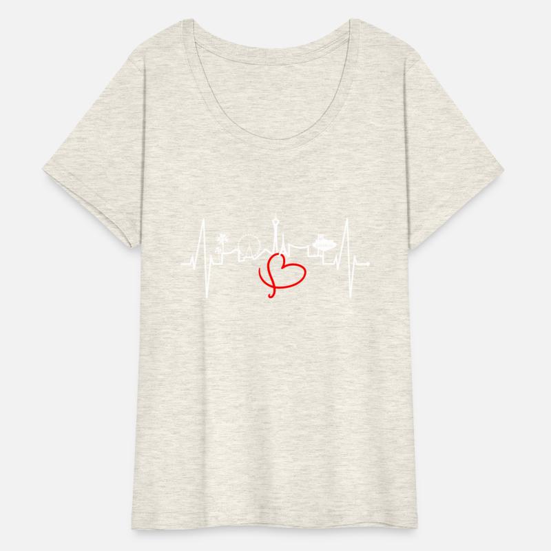 Las Vegas Skyline Heartbeat Nevada Poker USA Fan