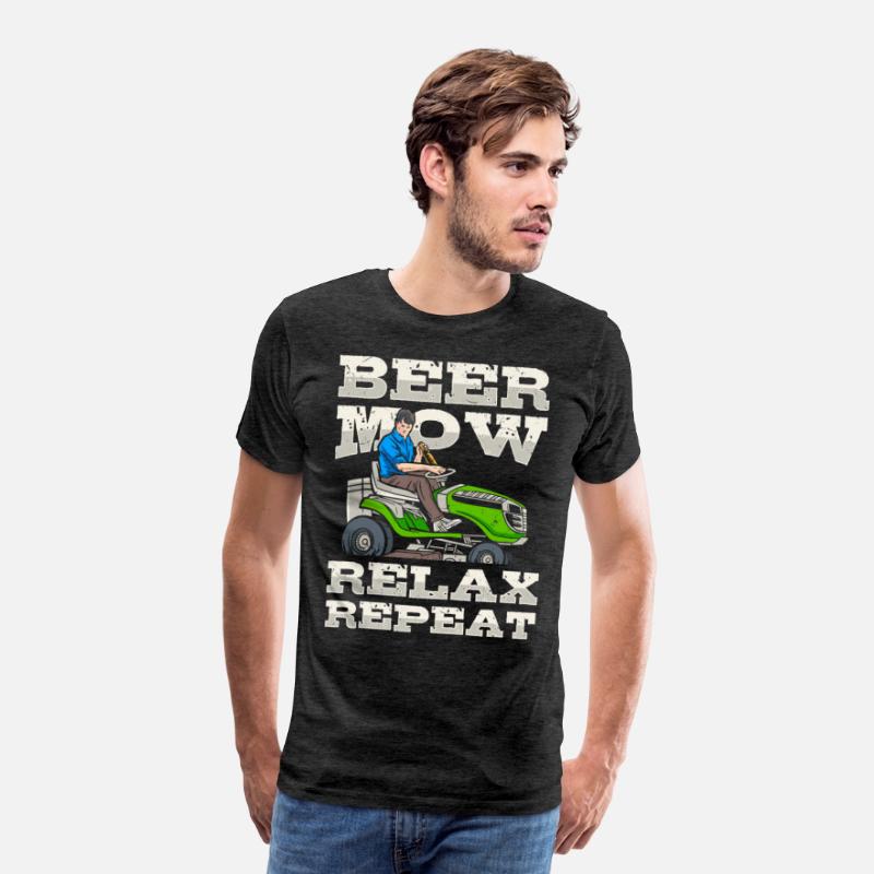 Lawn Mowing Lawn Mower Gardener Gardening Beer