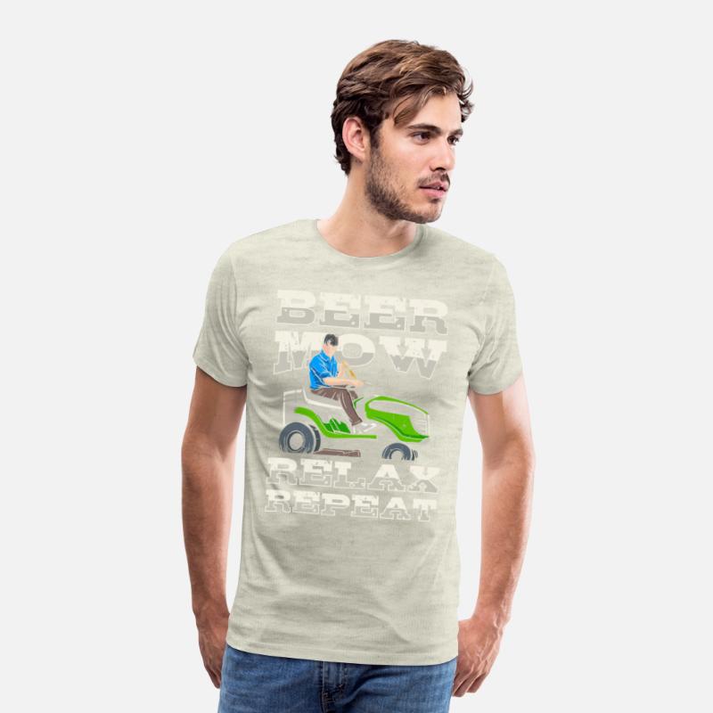 Lawn Mowing Lawn Mower Gardener Gardening Beer