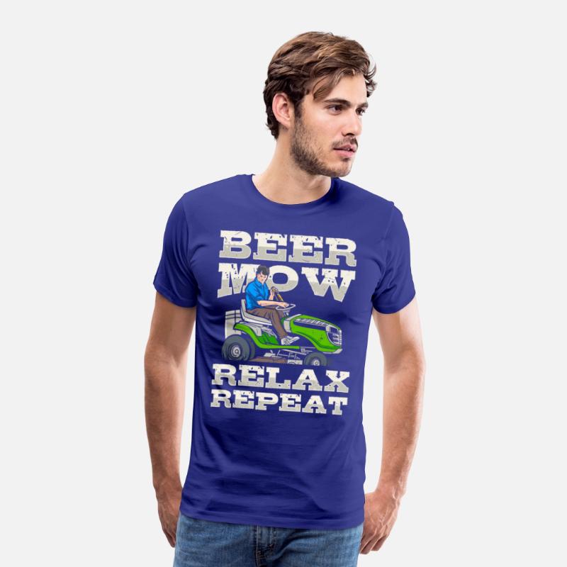 Lawn Mowing Lawn Mower Gardener Gardening Beer