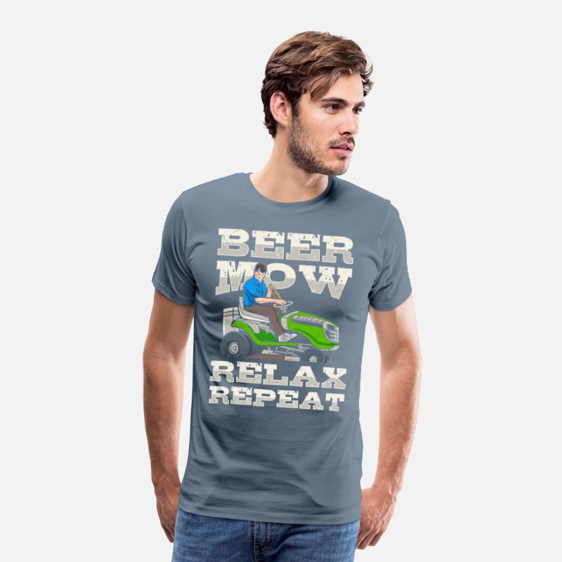 Lawn Mowing Lawn Mower Gardener Gardening Beer