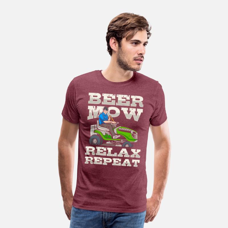 Lawn Mowing Lawn Mower Gardener Gardening Beer